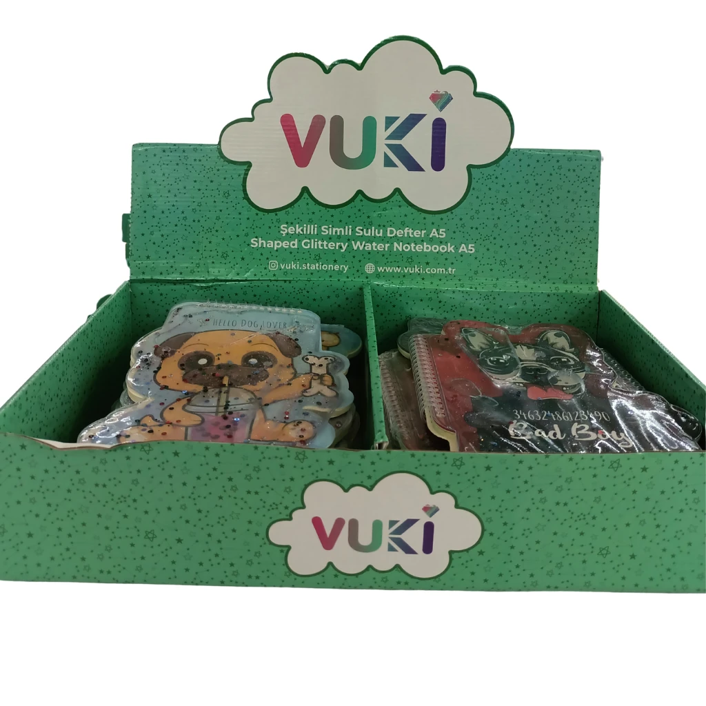 VUKİ - ŞEKİLLİ SULU DEFTER A5 (KÖPEK)-2/S