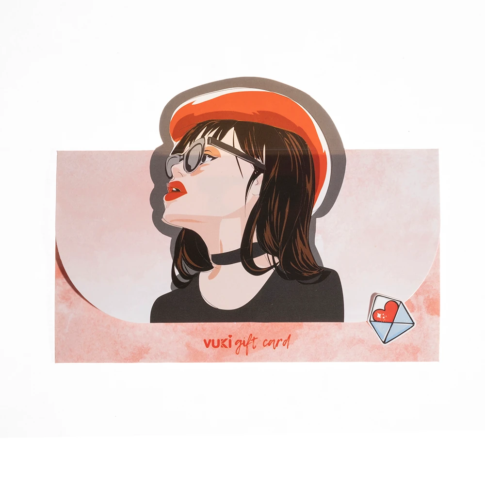 VUKİ - ŞEKİLLİ HEDİYE KARTI (GIRL POWER)-6/S