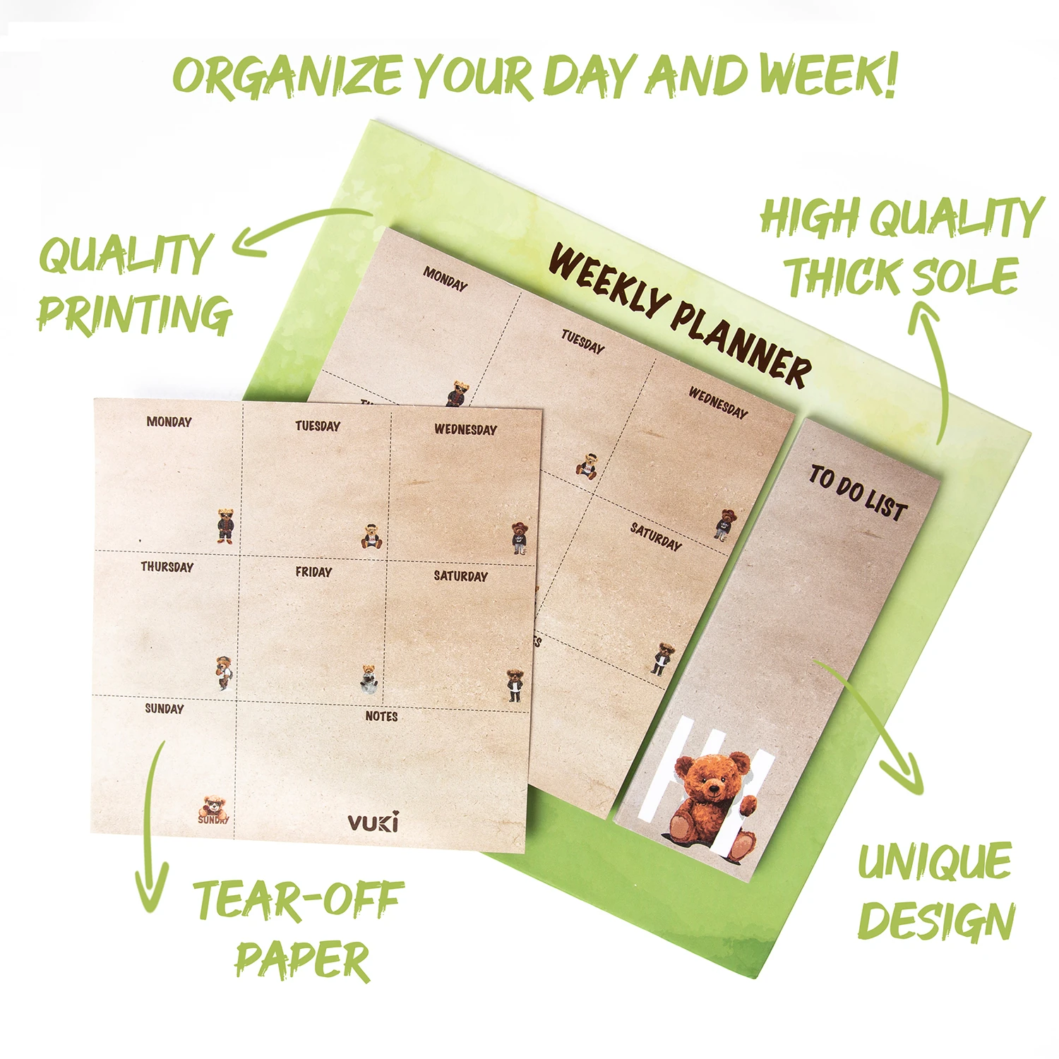 VUKİ - HAFTALIK PLANLAYICI BÜYÜK (AYI)-1/S