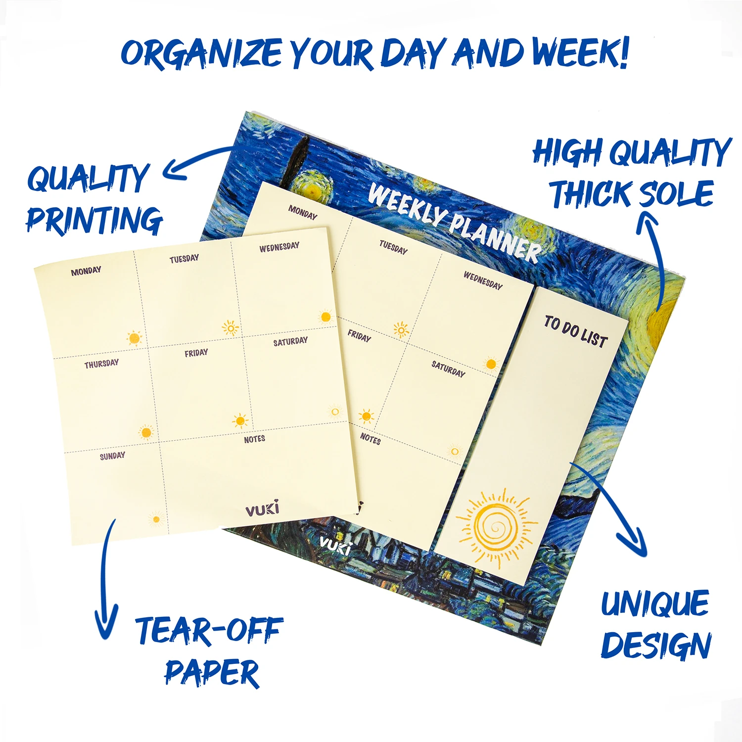 VUKİ - HAFTALIK PLANLAYICI BÜYÜK (VAN GOGH)-1/S