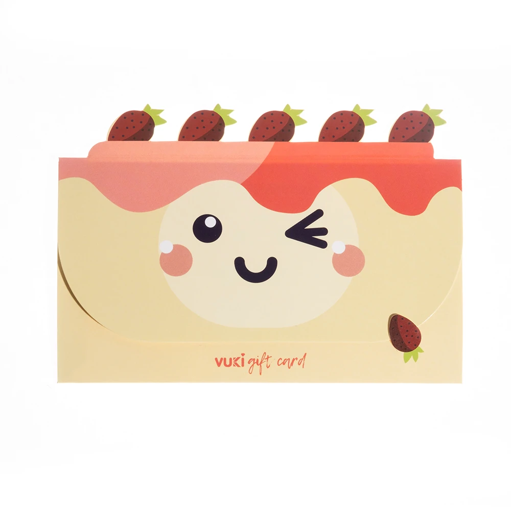 VUKİ - ŞEKİLLİ HEDİYE KARTI (YİYECEK)-6/S