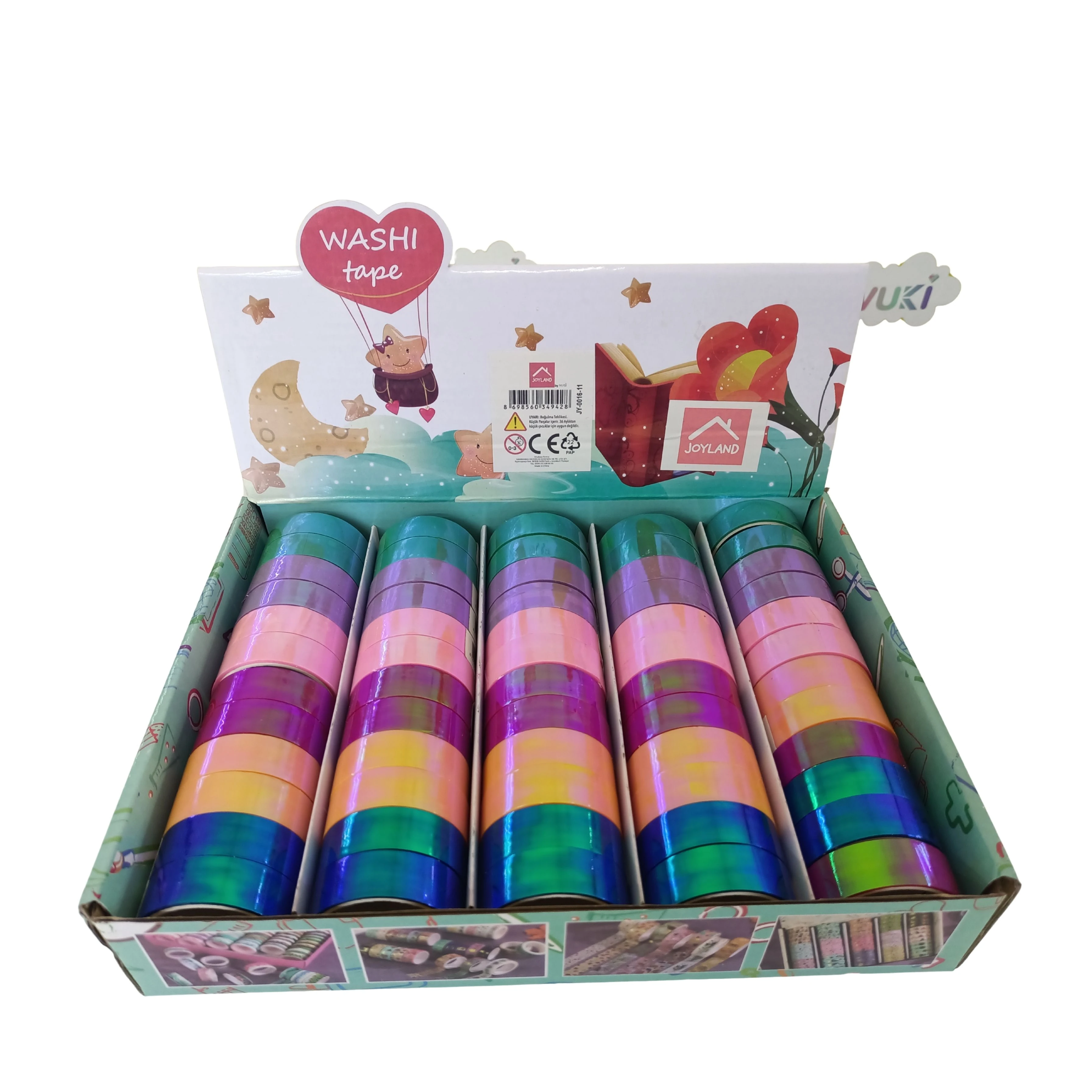 JOYZ - RENKLİ DESENLİ DEKORATİF BANT (3M)-8/S