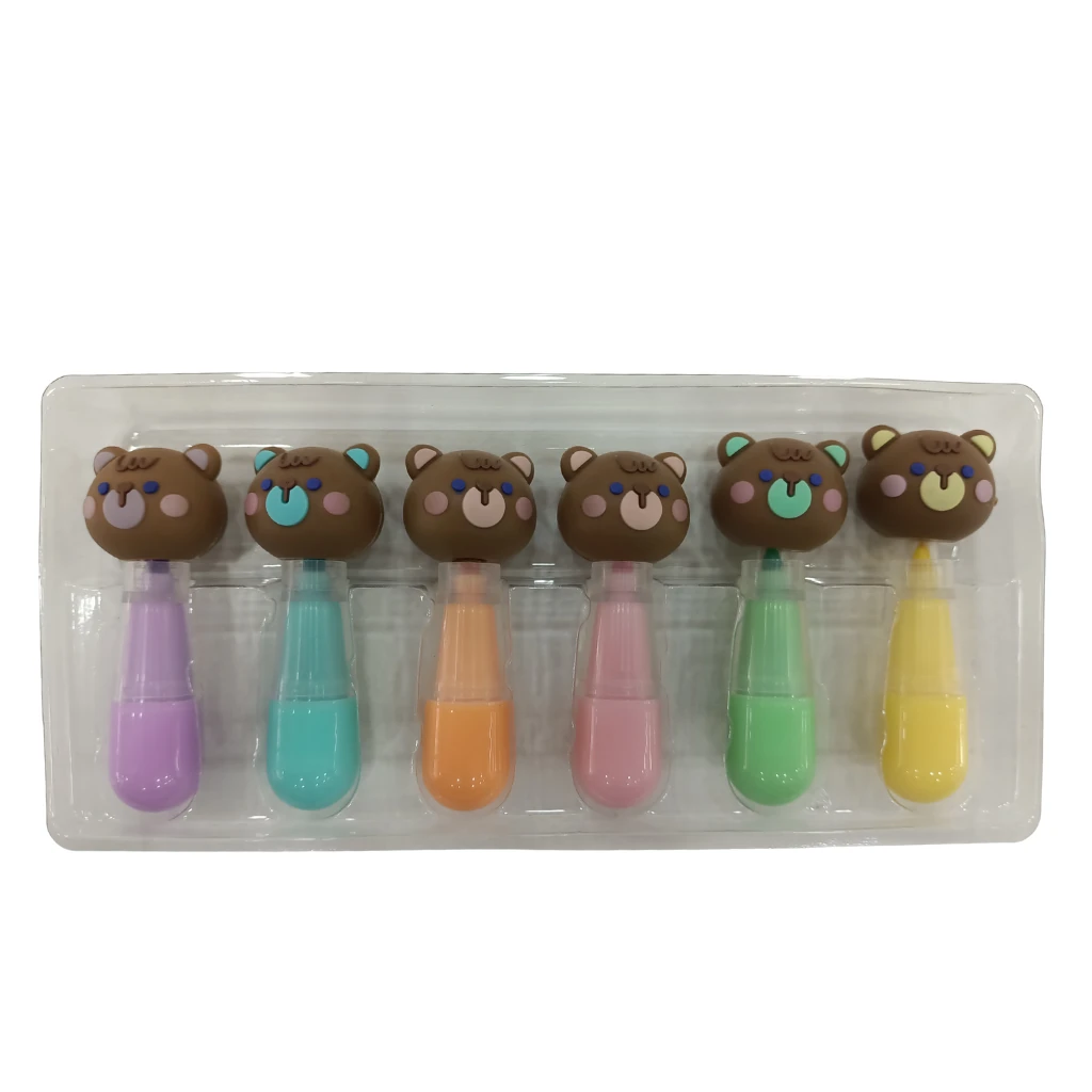 JOYZ - 6'LI FOSFORLU KALEM SETİ (AYI)-1/S