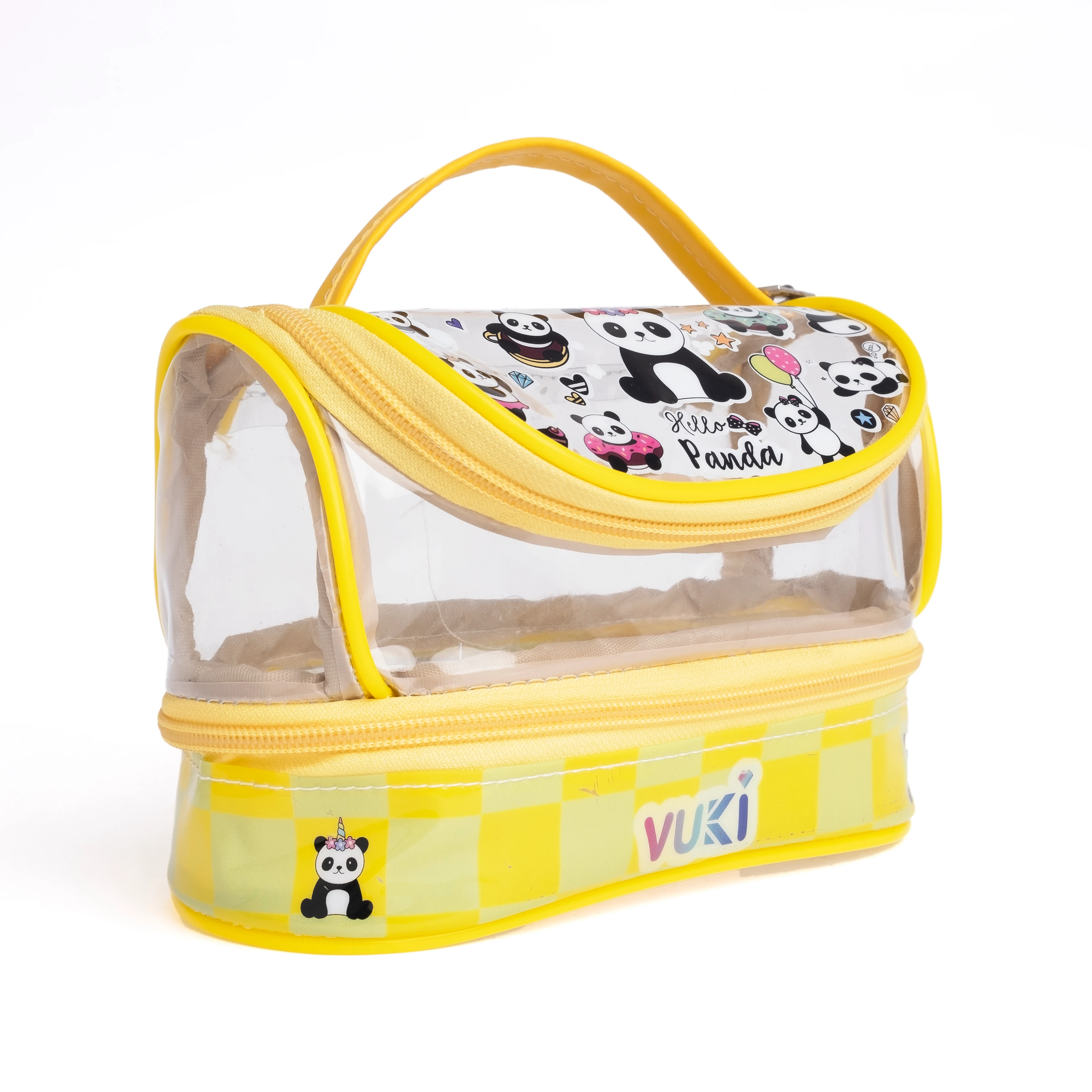 VUKİ - DESENLİ MEGA BOY KALEM ÇANTASI (PANDA)-1/S