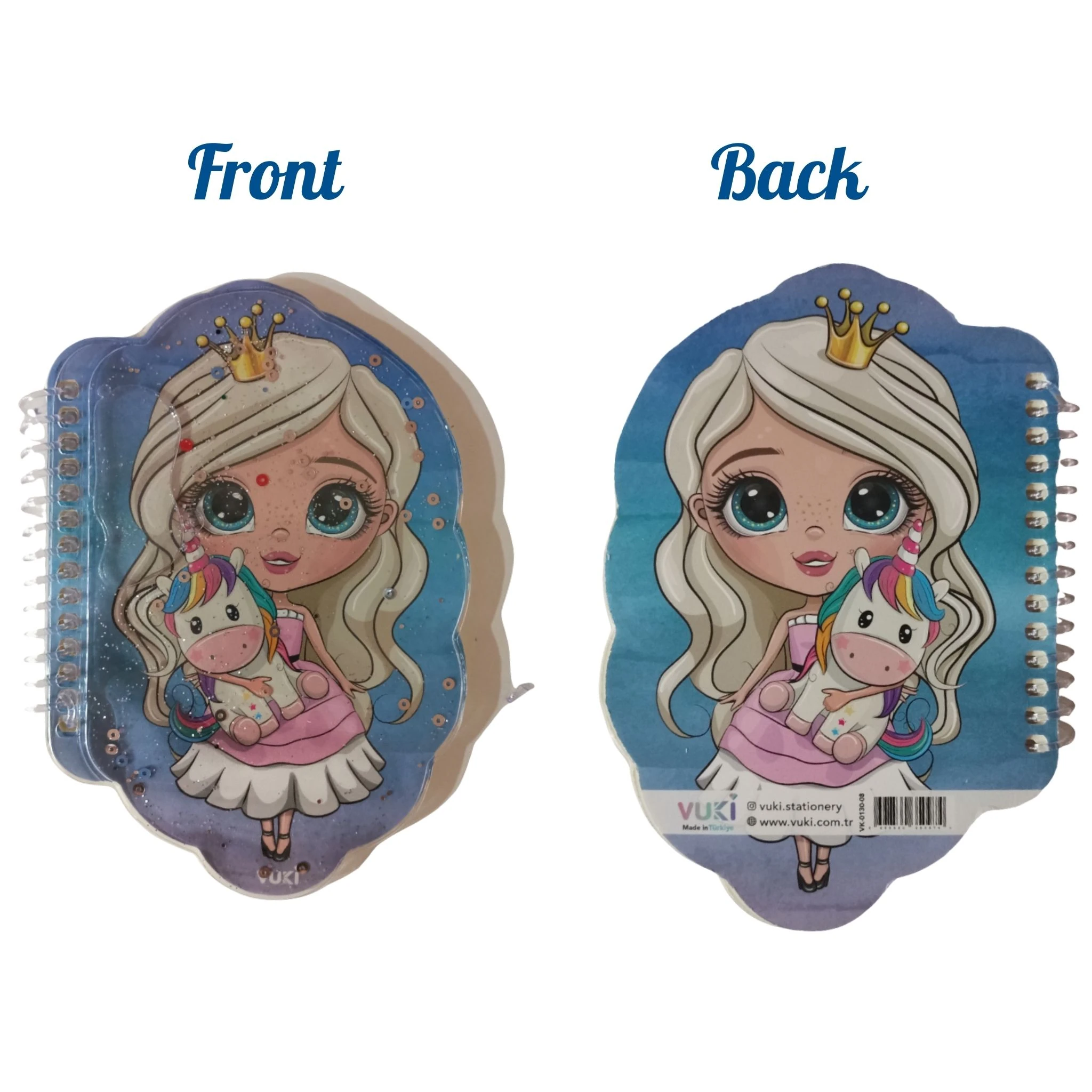 VUKİ - ŞEKİLLİ SULU DEFTER A6 (PRENSES)-2/S