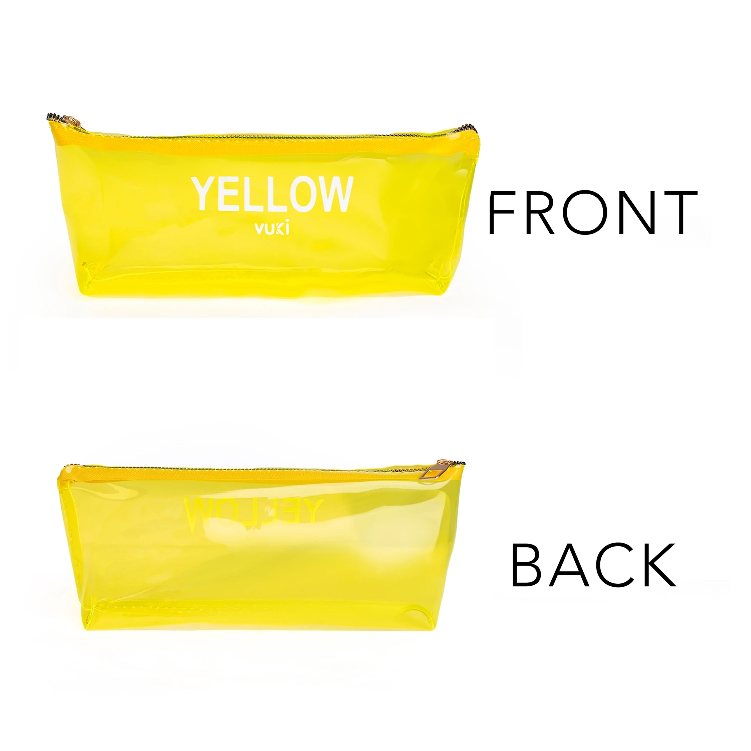 VUKİ - ÜÇGEN RENKLİ ŞEFFAF FERM. K. KUTU (SARI)-1/