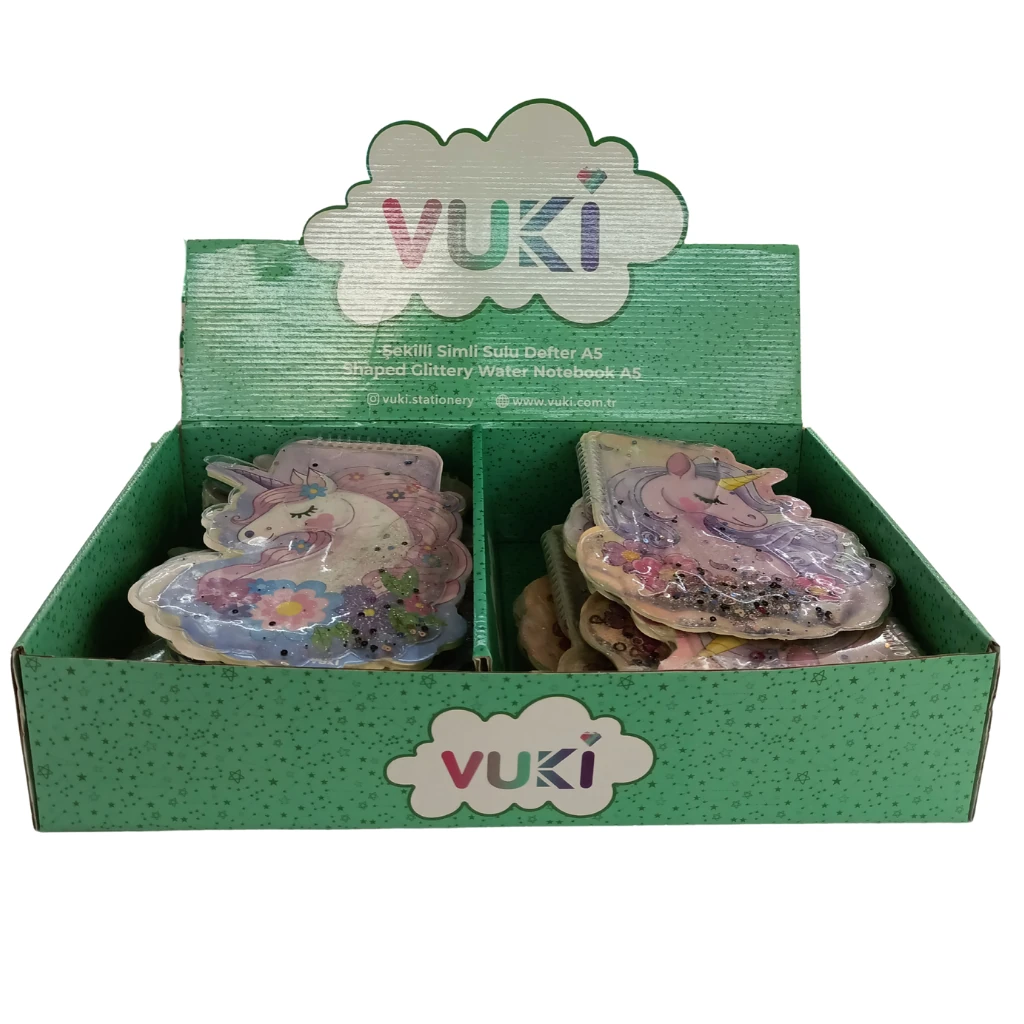 VUKİ - ŞEKİLLİ SULU DEFTER A5 (UNICORN)-2/S