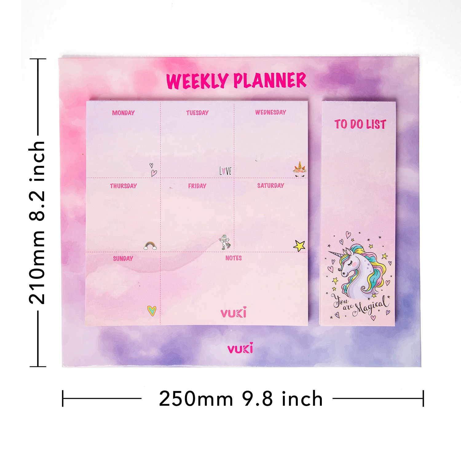 VUKİ - HAFTALIK PLANLAYICI BÜYÜK (UNICORN)-1/S
