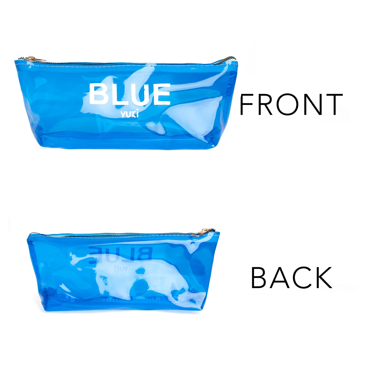 VUKİ - ÜÇGEN RENKLİ ŞEFFAF FERM. K. KUTU (MAVİ)-1/