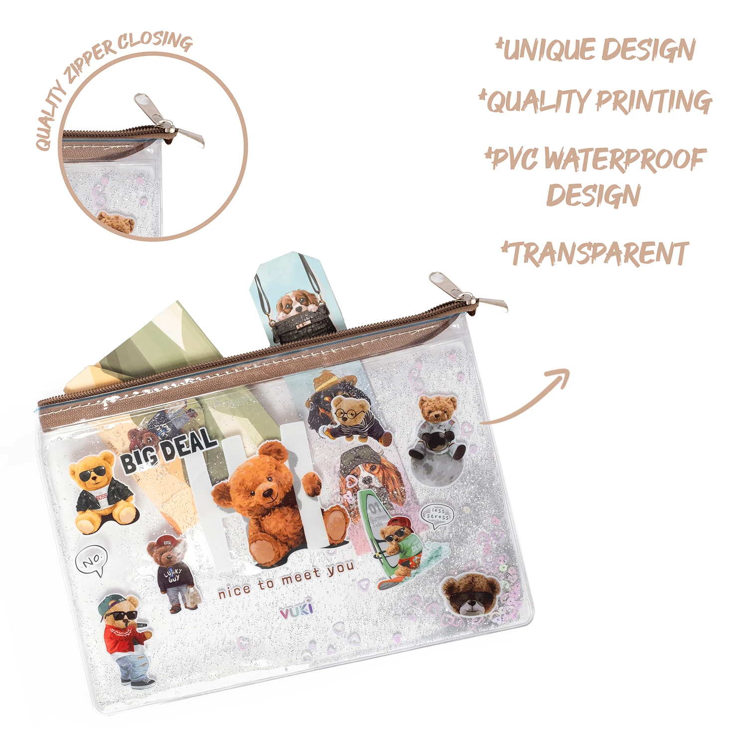 VUKİ - SULU FERM. ŞEFFAF DOSYA (A5) (AYI)-1/S