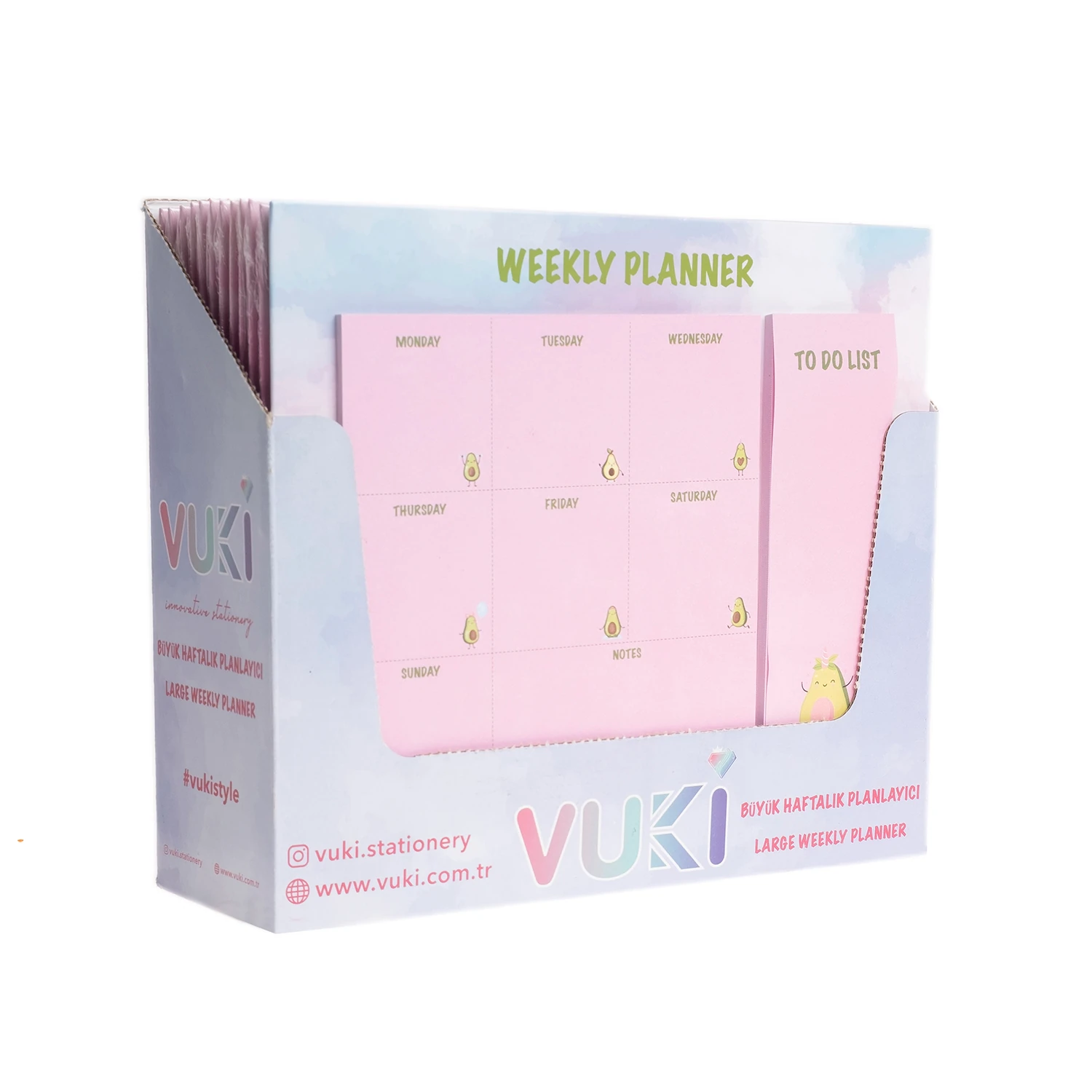VUKİ - HAFTALIK PLANLAYICI BÜYÜK (AVOKADO)-1/S