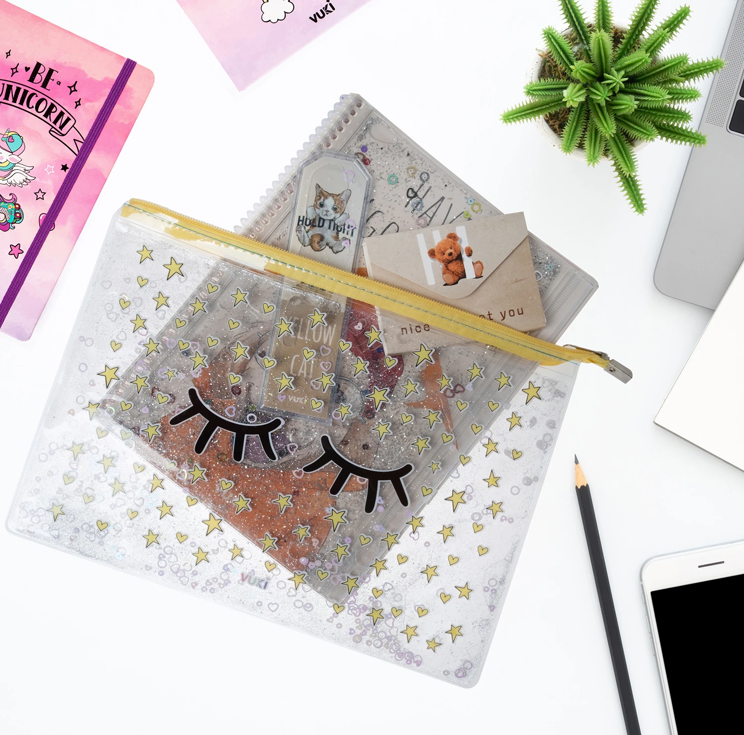 VUKİ - SULU FERM. ŞEFFAF DOSYA (A4) (KİRPİK)-1/S