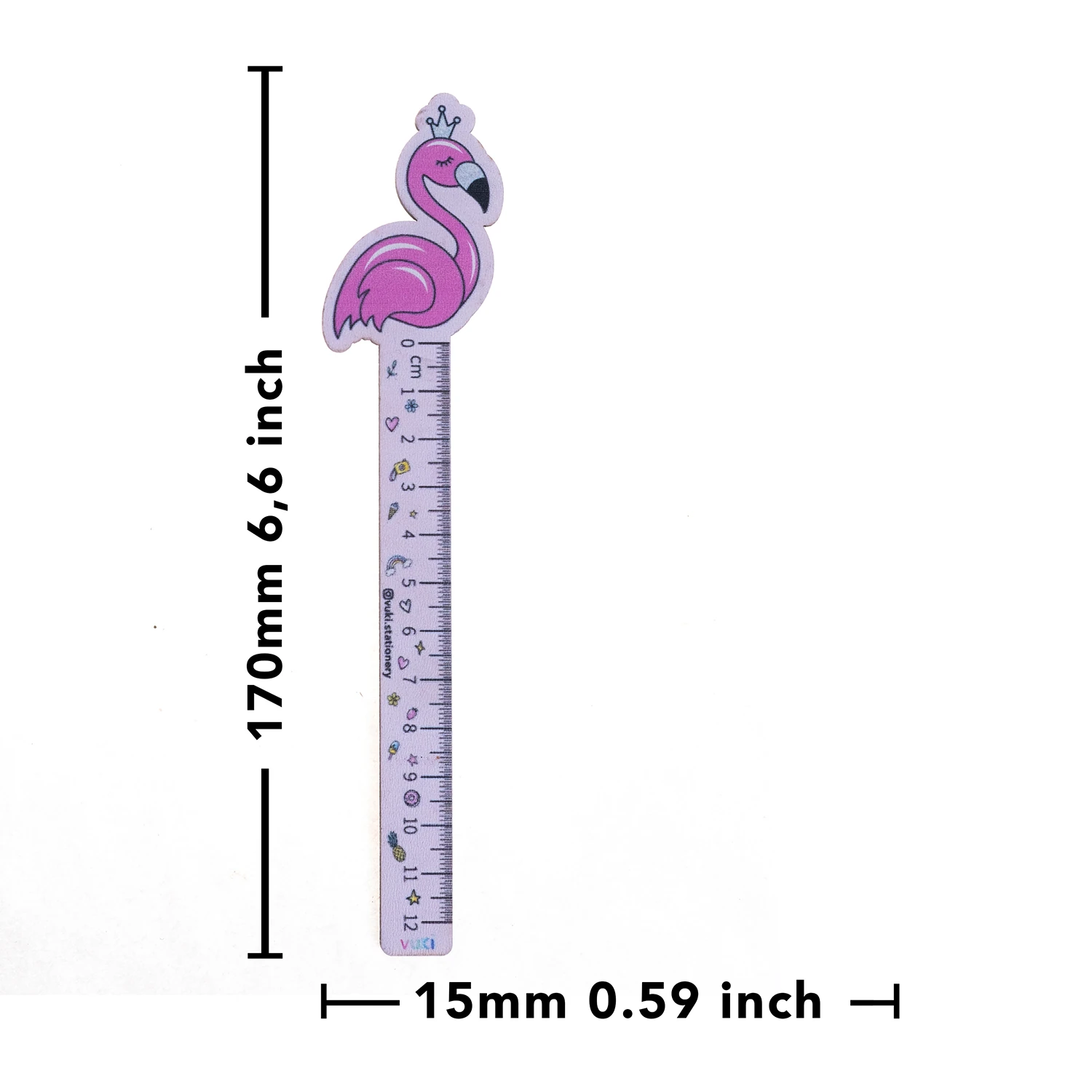 VUKİ - ÖZEL TASARIM CETVEL (FLAMINGO)-6/S