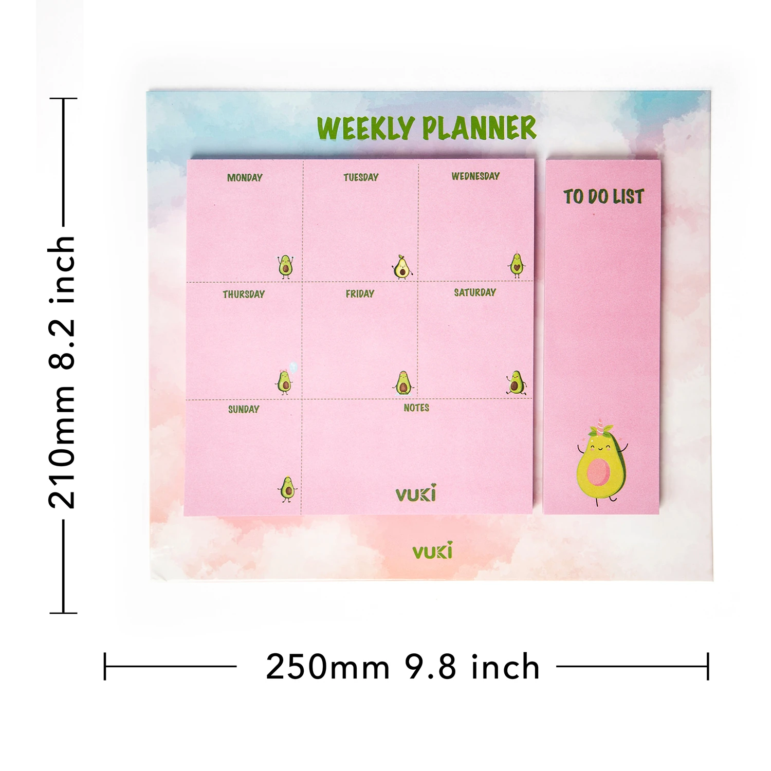 VUKİ - HAFTALIK PLANLAYICI BÜYÜK (AVOKADO)-1/S