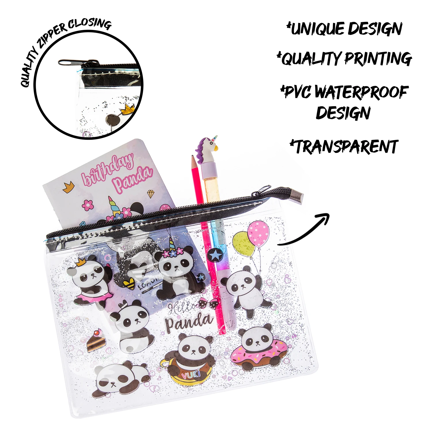 VUKİ - SULU FERM. ŞEFFAF DOSYA (A5) (PANDA)-1/S