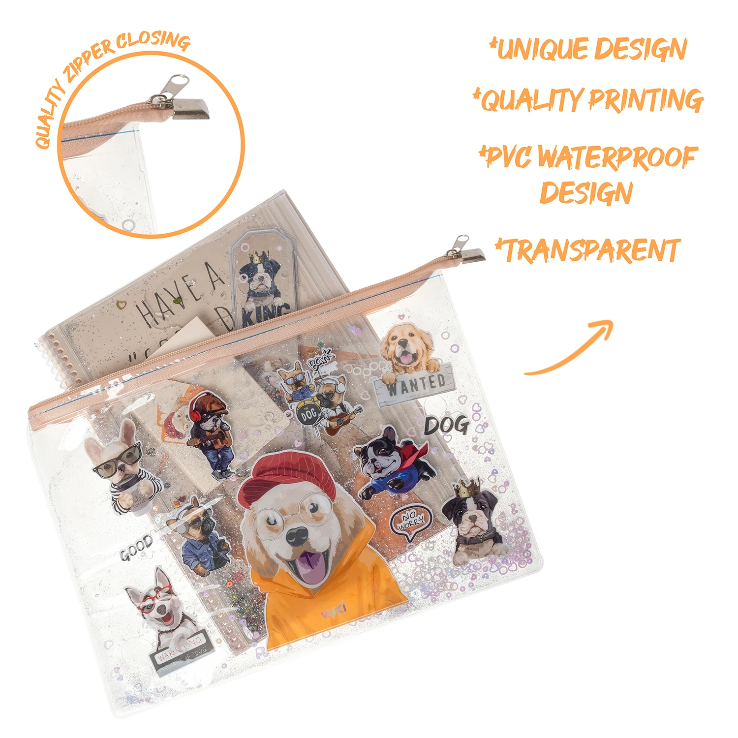 VUKİ - SULU FERM. ŞEFFAF DOSYA (A4) (KÖPEK)-1/S