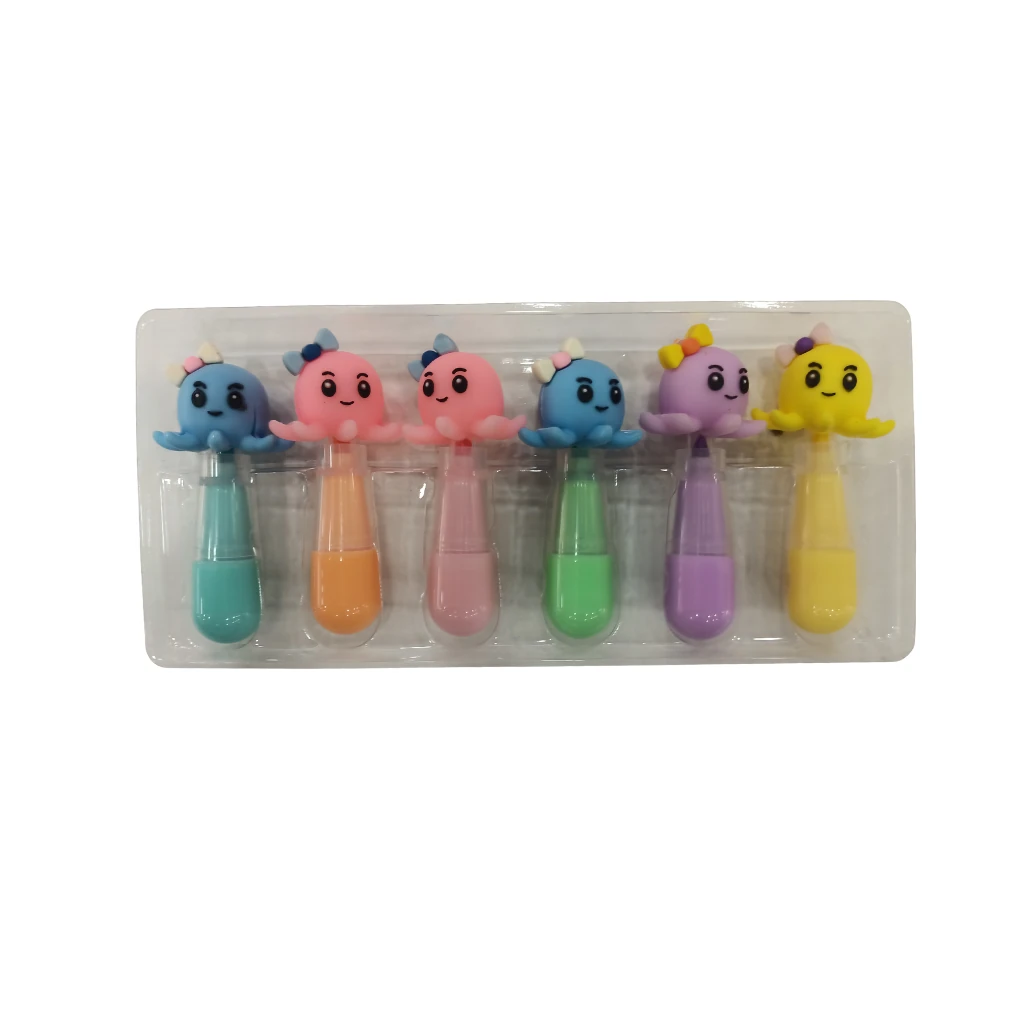 JOYZ - 6'LI FOSFORLU KALEM SETİ (AHTAPOT)-1/S