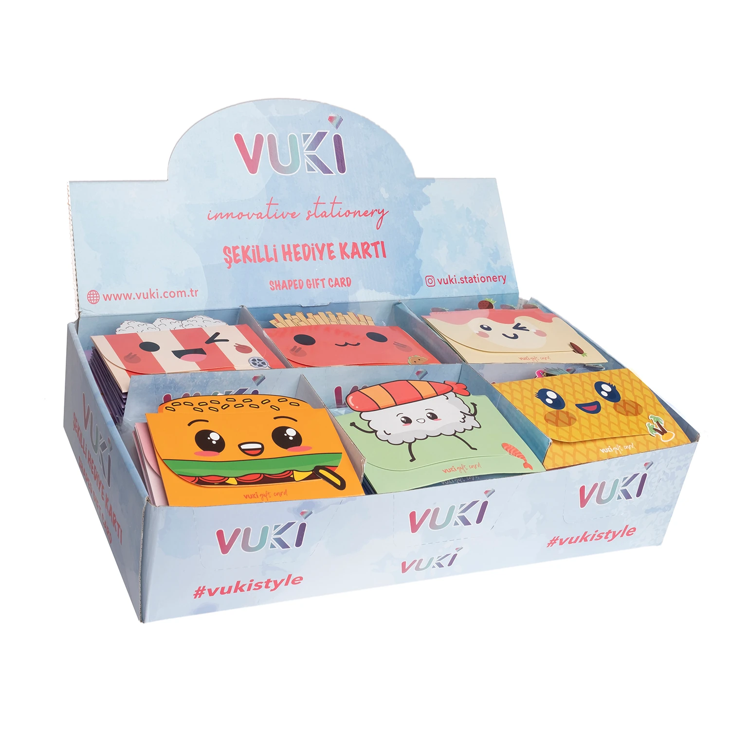 VUKİ - ŞEKİLLİ HEDİYE KARTI (YİYECEK)-6/S