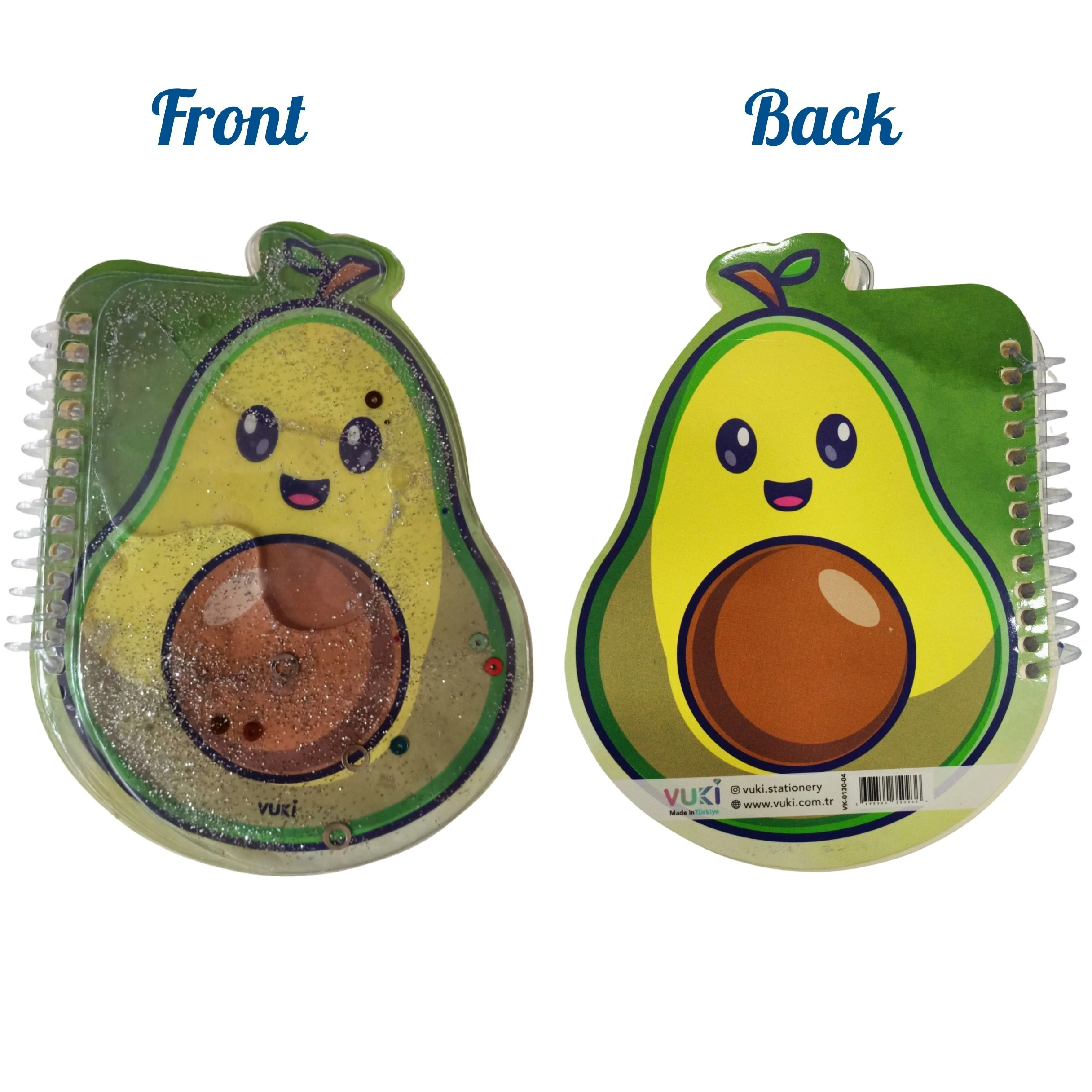 VUKİ - ŞEKİLLİ SULU DEFTER A6 (AVOKADO)-2/S