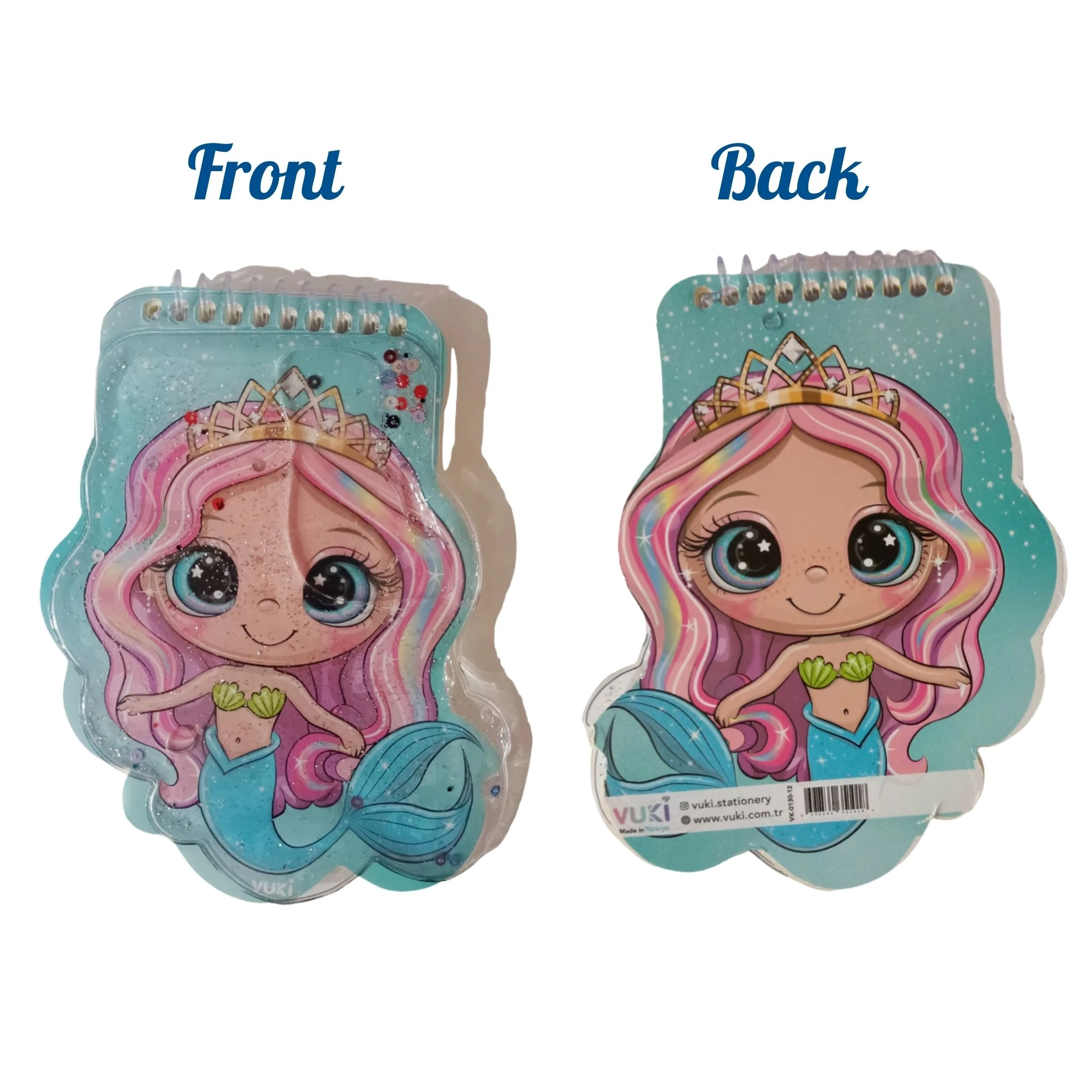 VUKİ - ŞEKİLLİ SULU DEFTER A6 (DENİZKIZI)-2/S