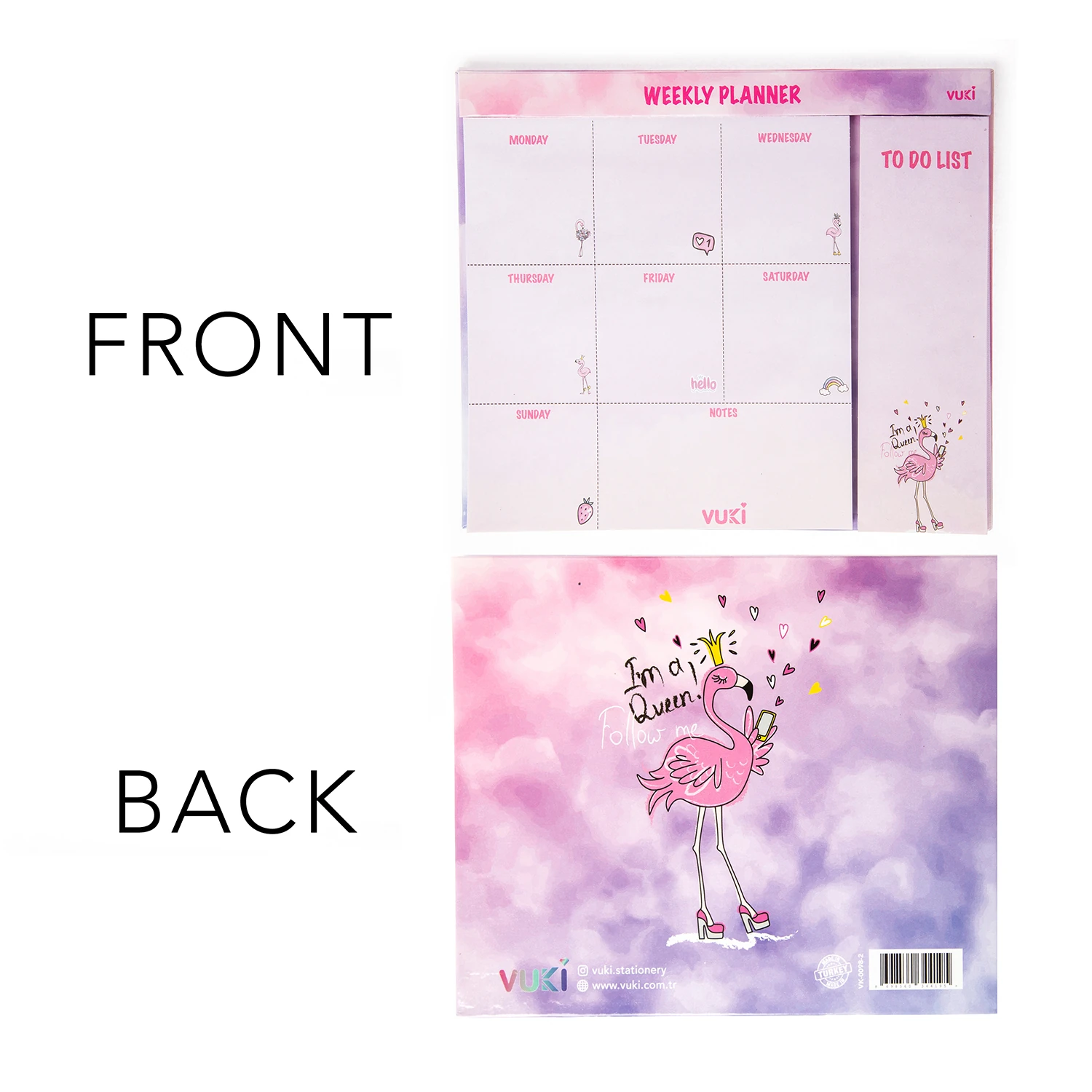 VUKİ - HAFTALIK PLANLAYICI ORTA (FLAMINGO)-1/S