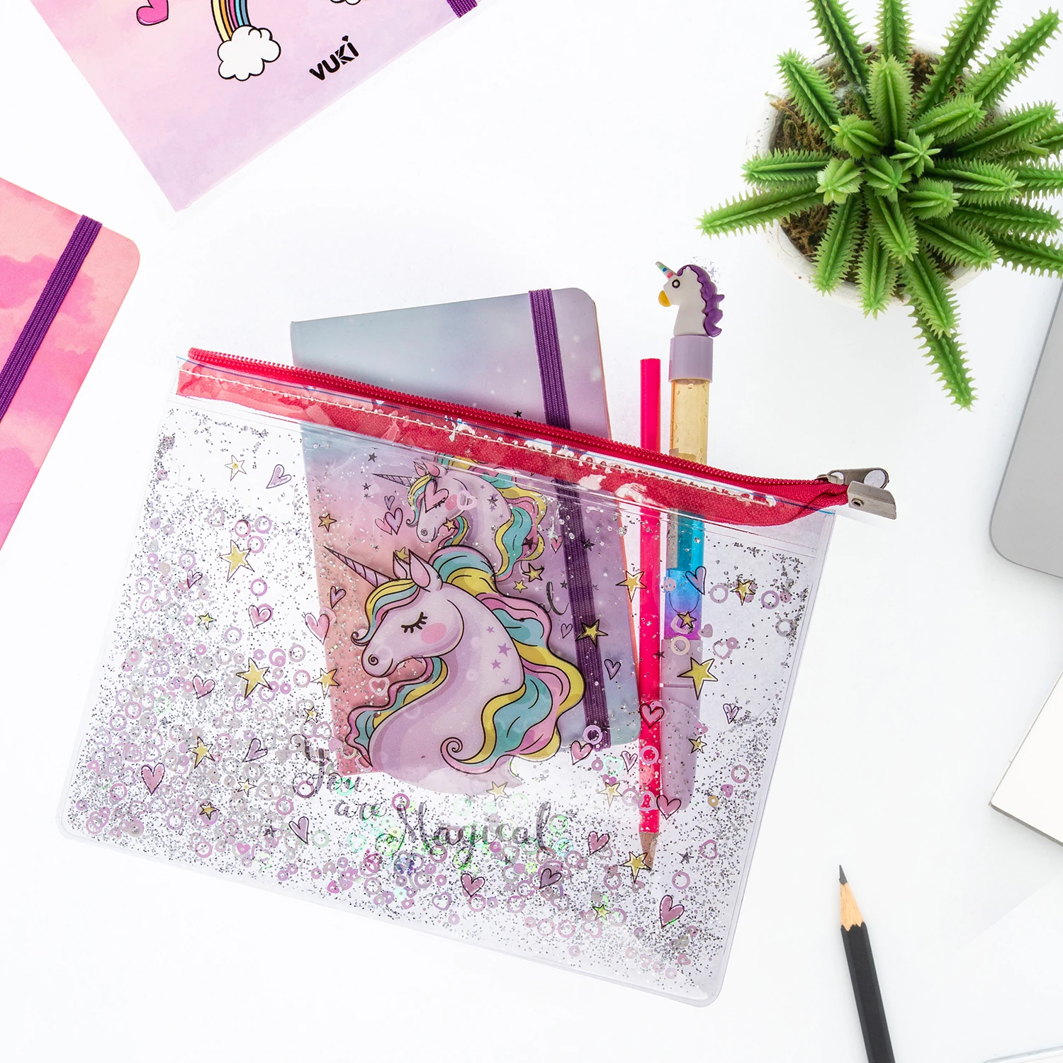 VUKİ - SULU FERM. ŞEFFAF DOSYA (A5) (UNICORN)-1/S