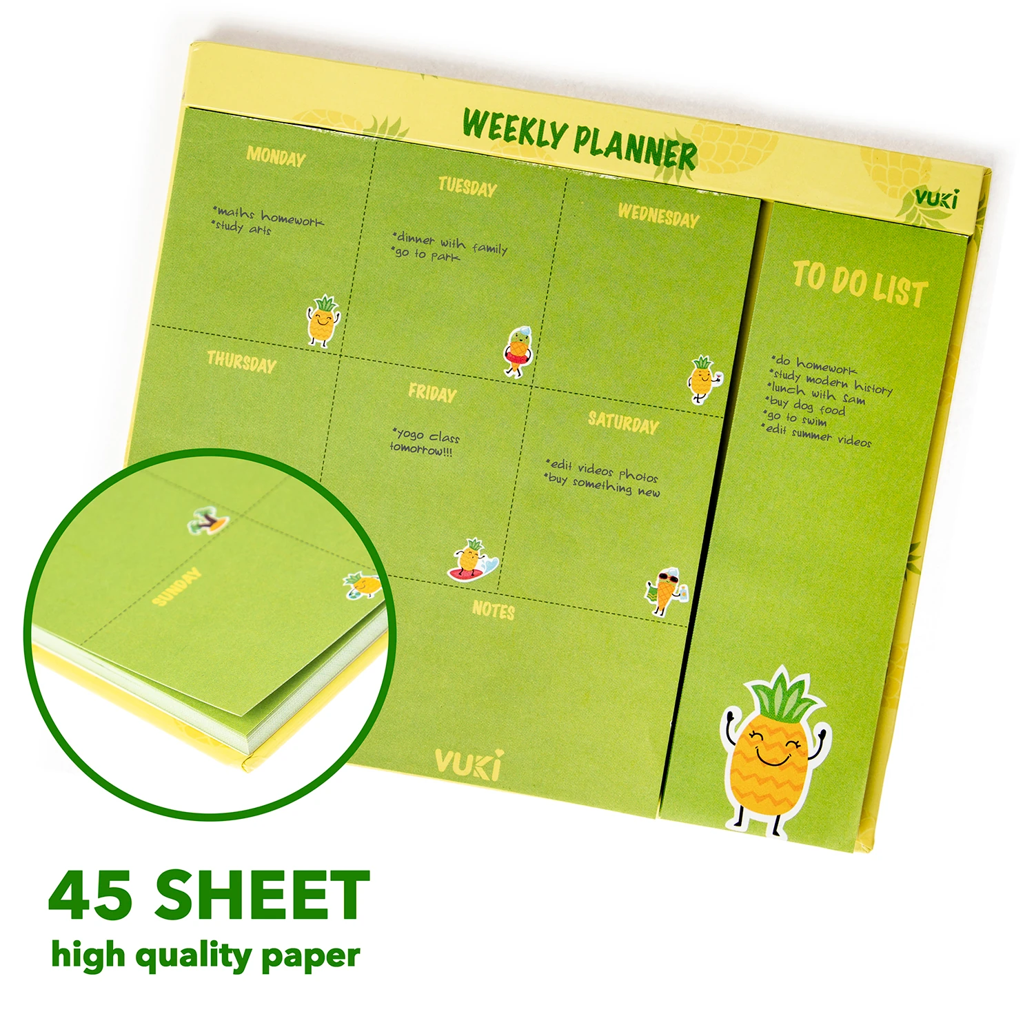 VUKİ - HAFTALIK PLANLAYICI ORTA (ANANAS)-1/S