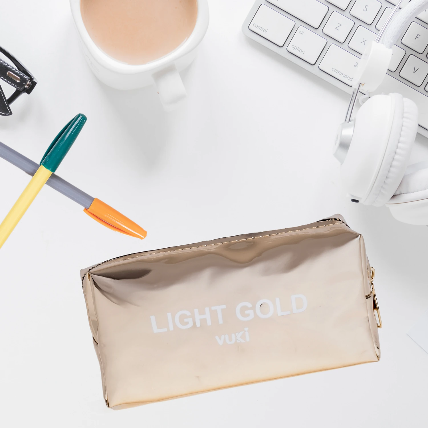 VUKİ - AYNALI RENKLİ ŞEFFAF FR. K. KUTU (LIGHT GOL