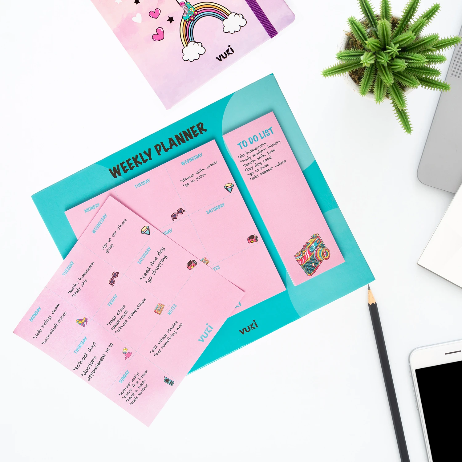 VUKİ - HAFTALIK PLANLAYICI BÜYÜK (RETRO)-1/S