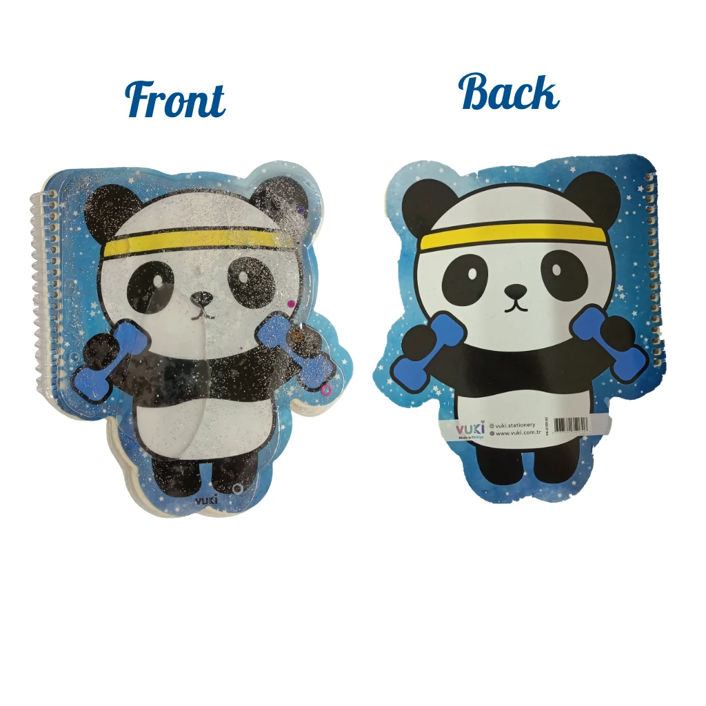 VUKİ - ŞEKİLLİ SULU DEFTER A5 (PANDA)-2/S
