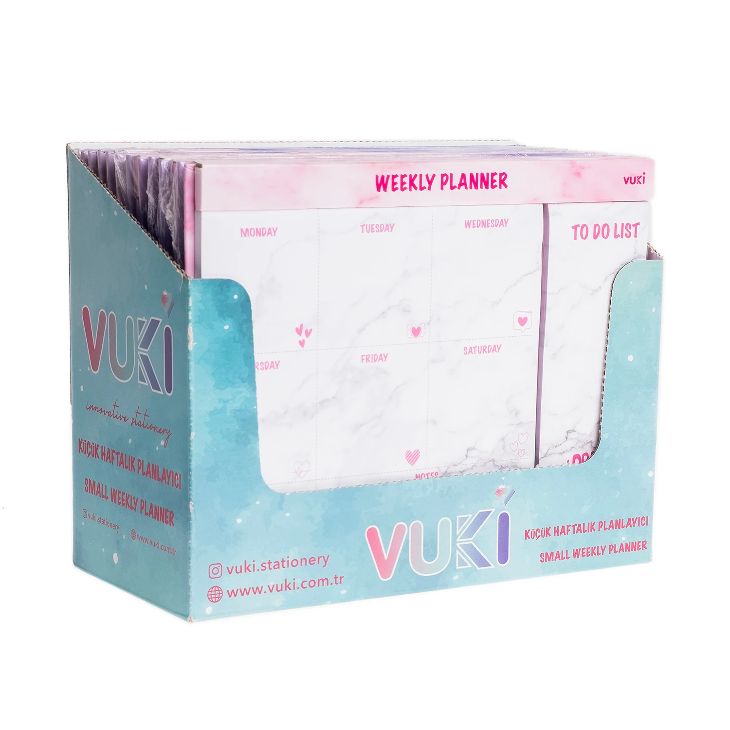 VUKİ - HAFTALIK PLANLAYICI ORTA (PEMBE MERMER)-1/S