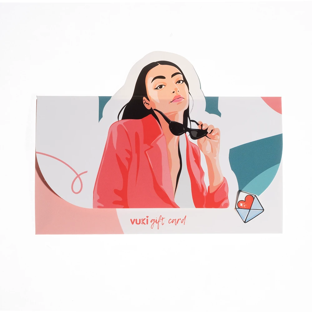VUKİ - ŞEKİLLİ HEDİYE KARTI (GIRL POWER)-6/S