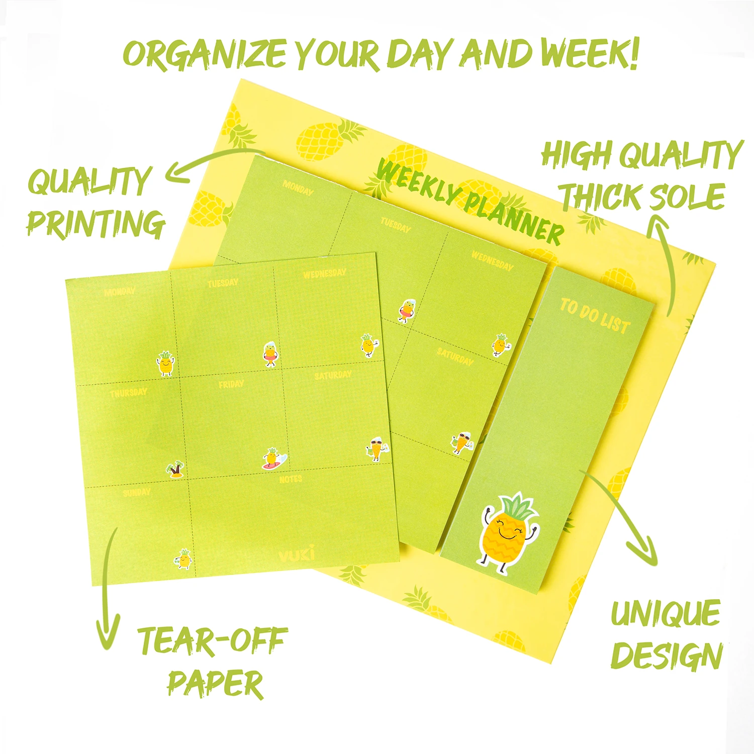 VUKİ - HAFTALIK PLANLAYICI BÜYÜK (ANANAS)-1/S