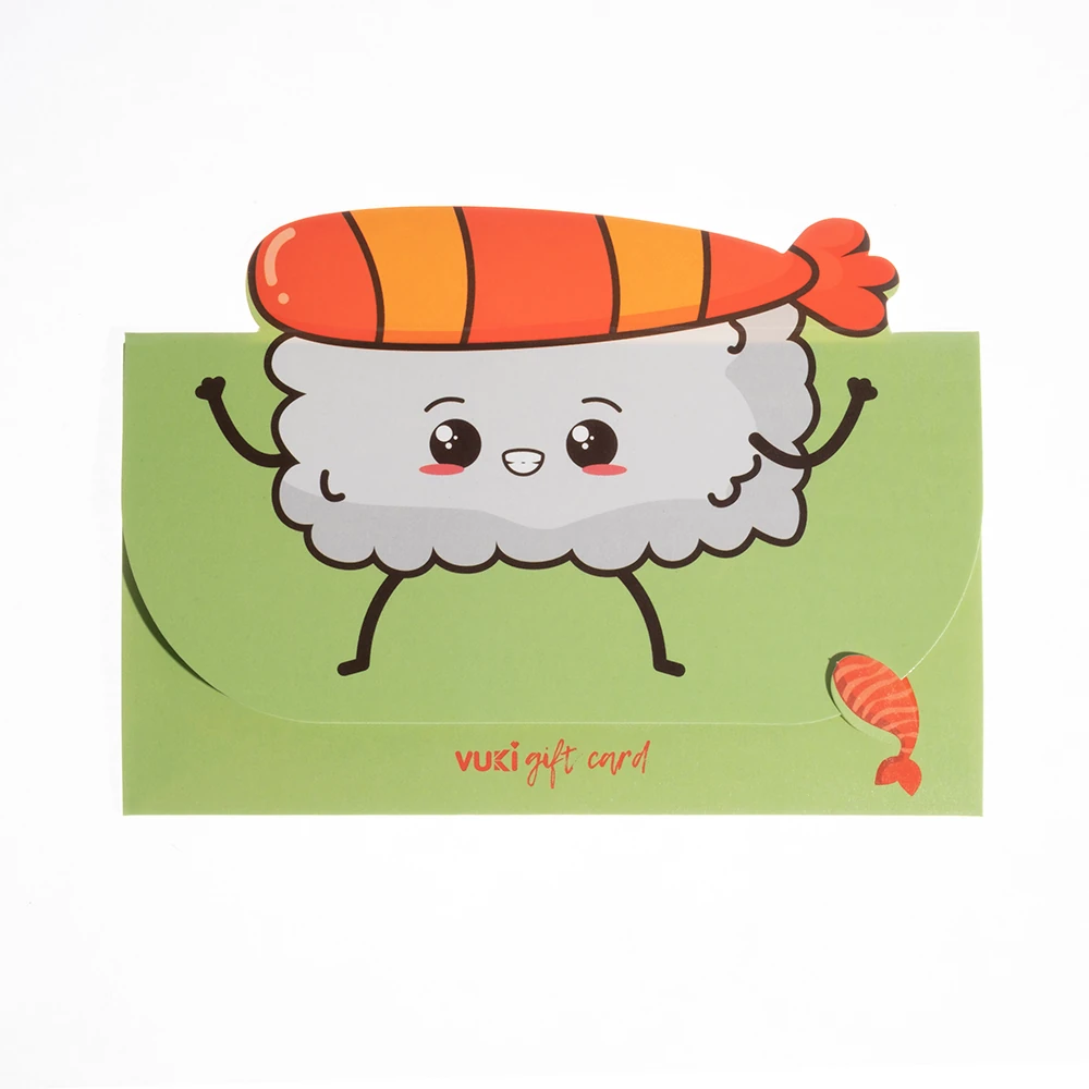 VUKİ - ŞEKİLLİ HEDİYE KARTI (YİYECEK)-6/S