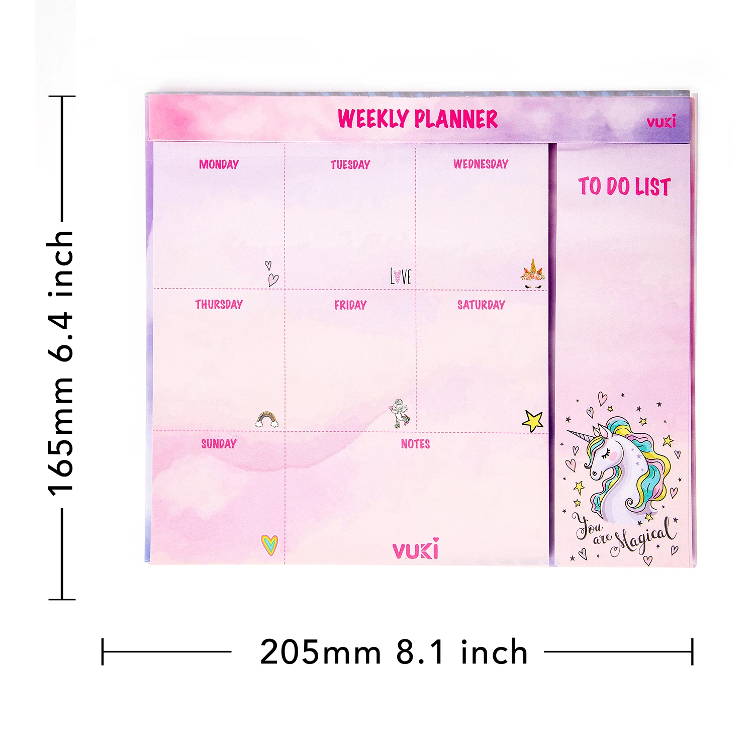 VUKİ - HAFTALIK PLANLAYICI ORTA (UNICORN)-1/S