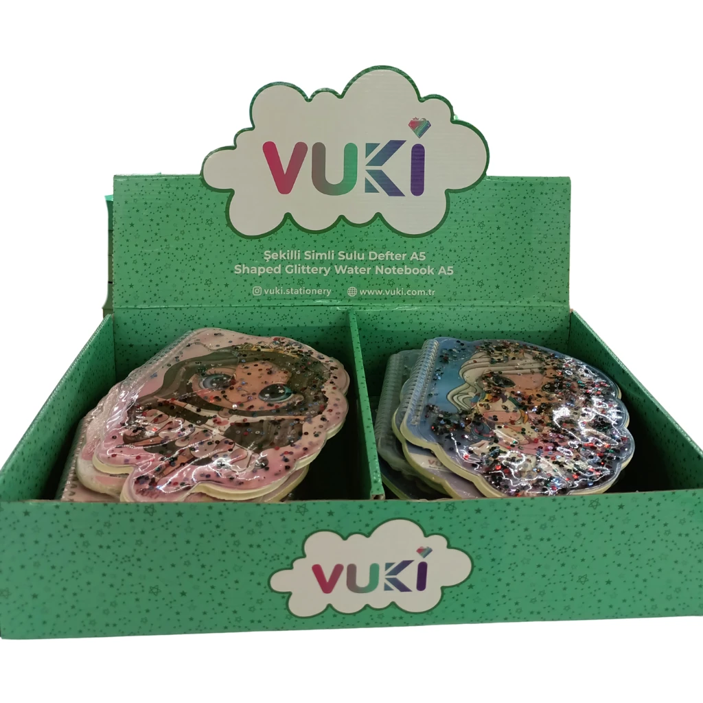 VUKİ - ŞEKİLLİ SULU DEFTER A5 (PRENSES)-2/S
