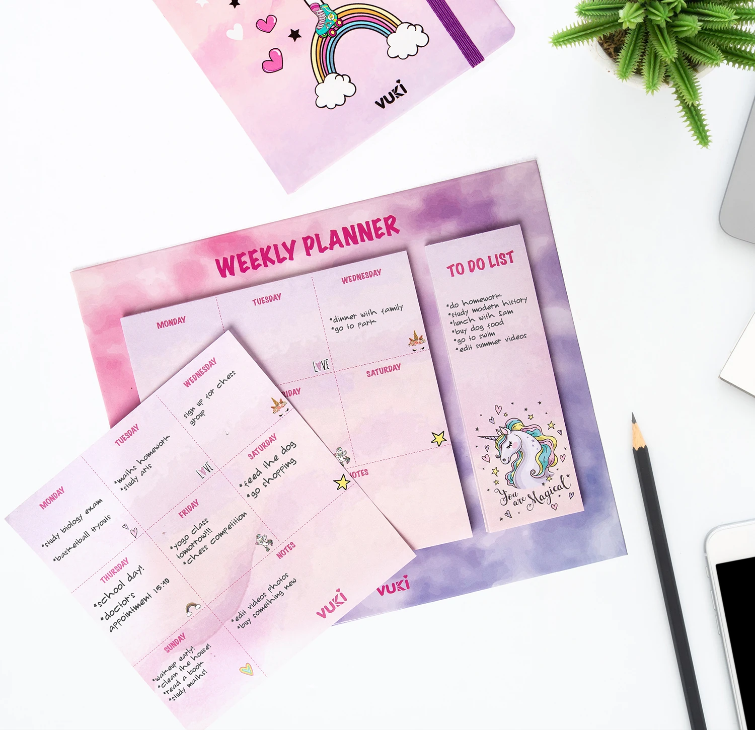 VUKİ - HAFTALIK PLANLAYICI BÜYÜK (UNICORN)-1/S