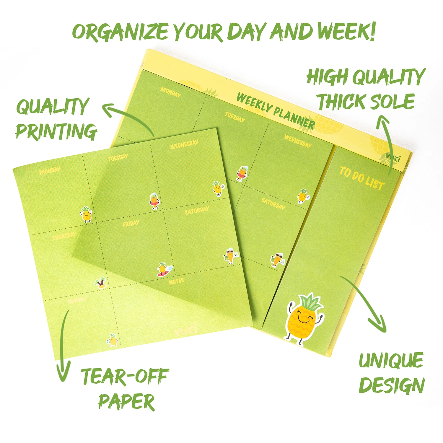 VUKİ - HAFTALIK PLANLAYICI ORTA (ANANAS)-1/S