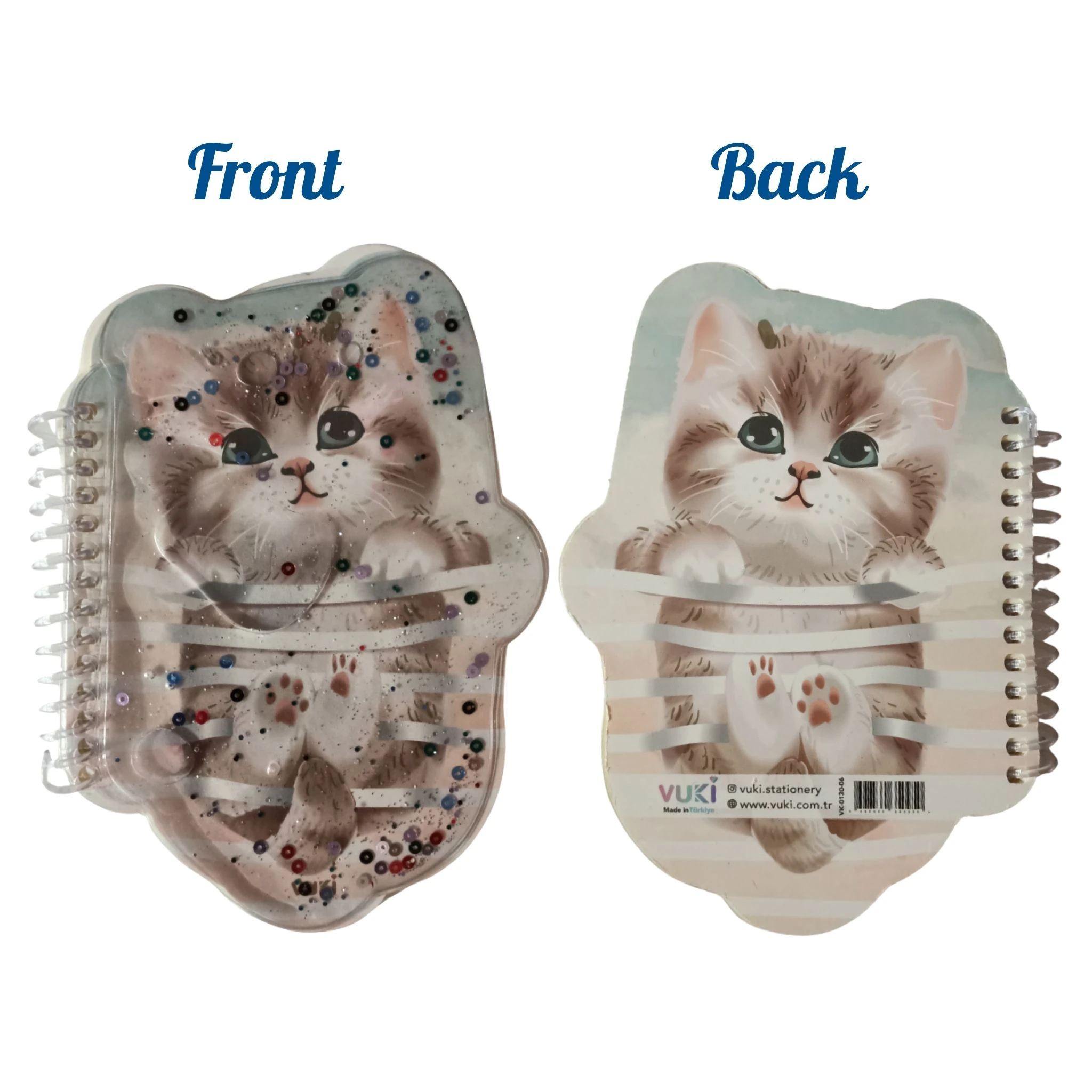 VUKİ - ŞEKİLLİ SULU DEFTER A6 (KEDİ)-2/S