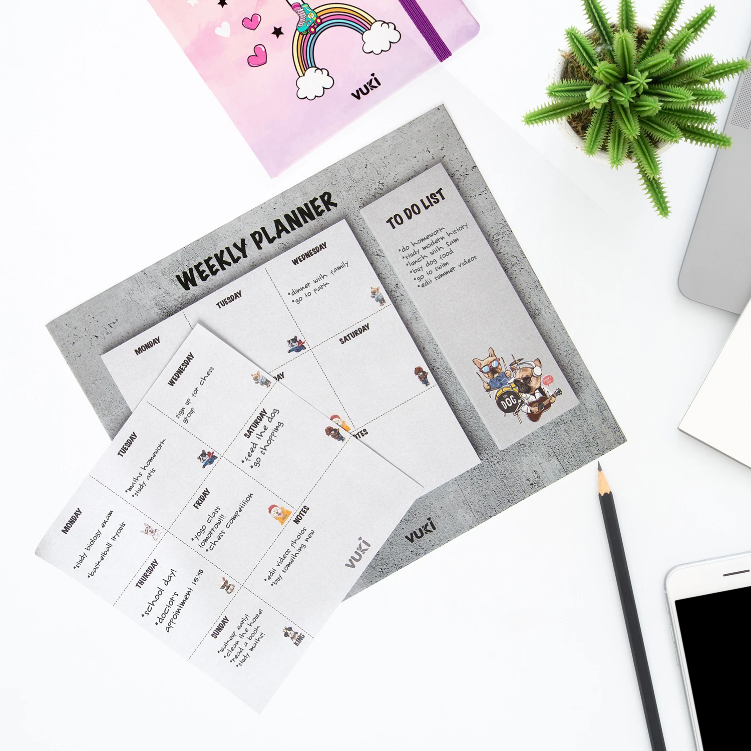 VUKİ - HAFTALIK PLANLAYICI BÜYÜK (KÖPEK)-1/S