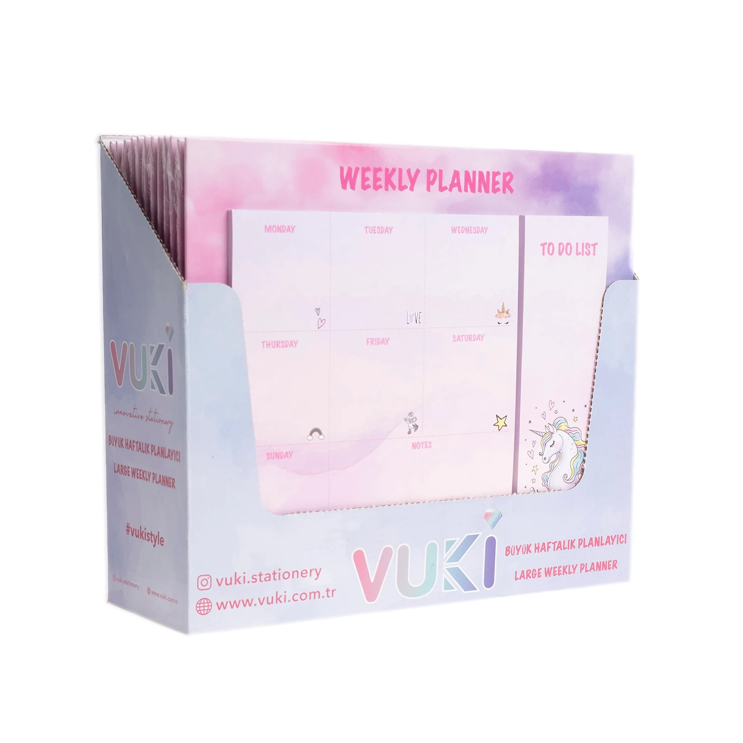 VUKİ - HAFTALIK PLANLAYICI BÜYÜK (UNICORN)-1/S