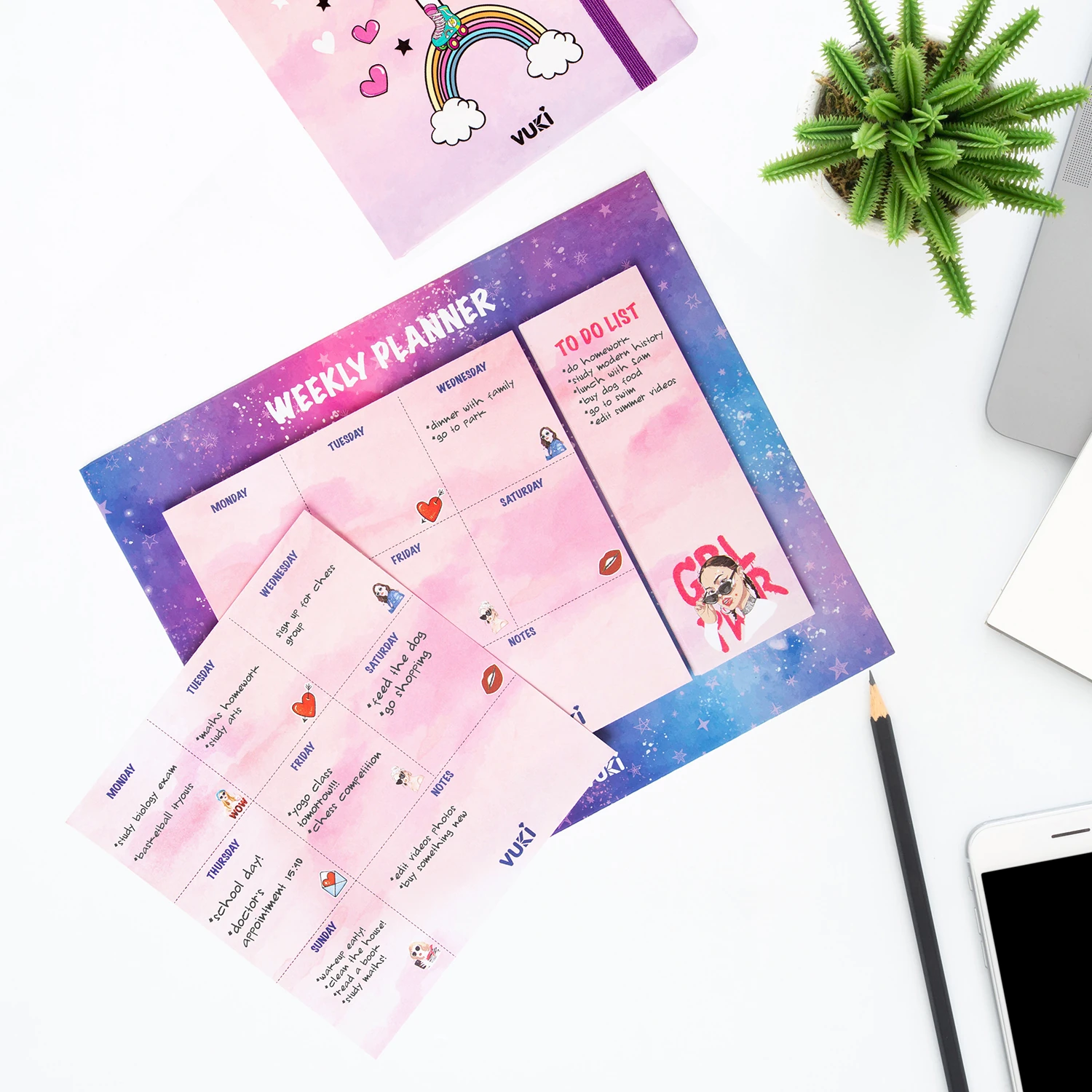 VUKİ - HAFTALIK PLANLAYICI BÜYÜK (GIRL POWER)-1/S