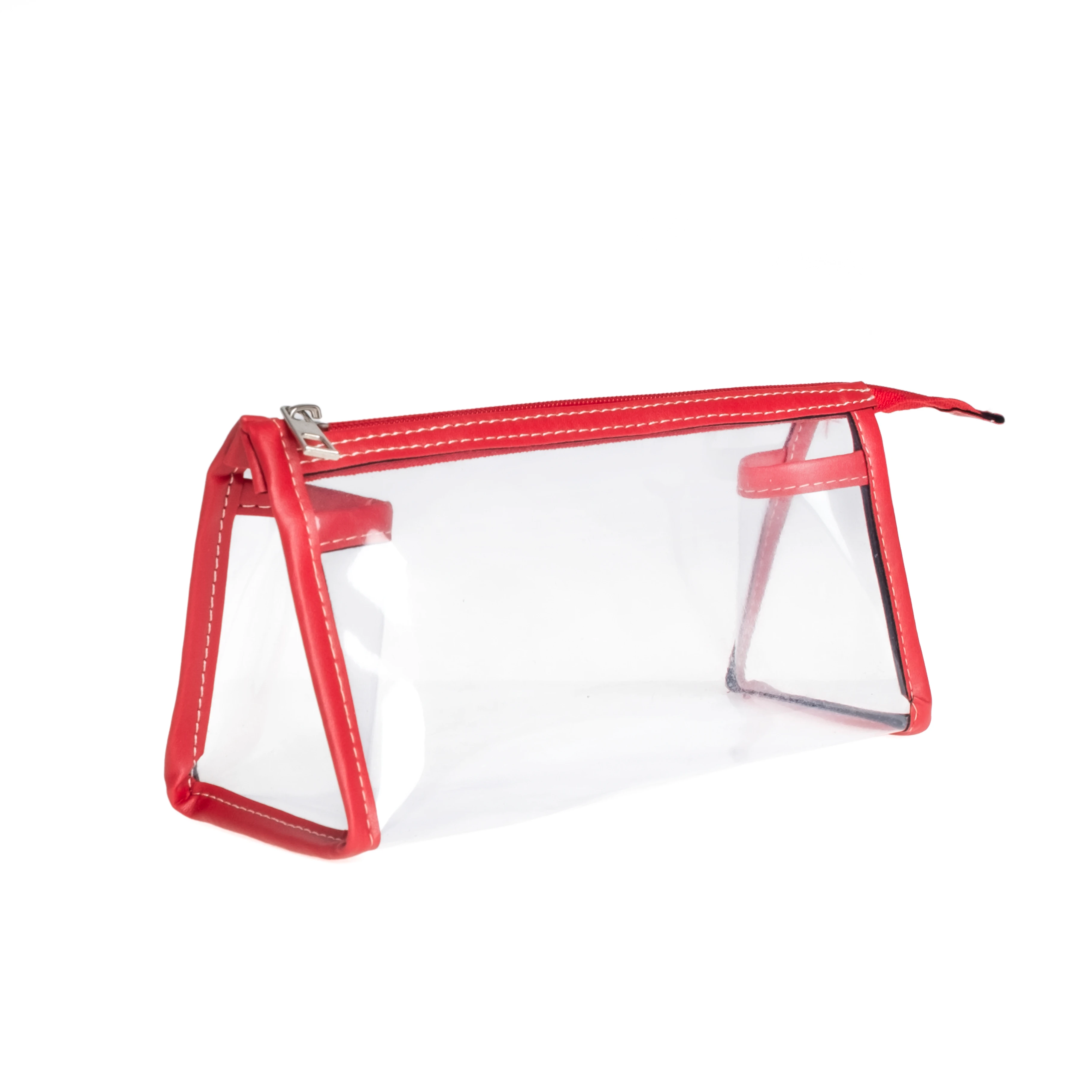 VUKİ - ÜÇGEN DERİ+PVC ÇANTA K. KUTU (KIRMIZI)-1/S