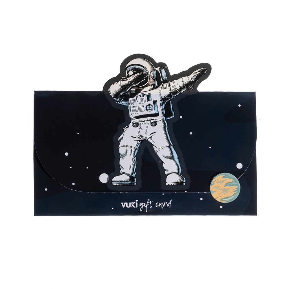 VUKİ - ŞEKİLLİ HEDİYE KARTI (ASTRONOT)-6/S