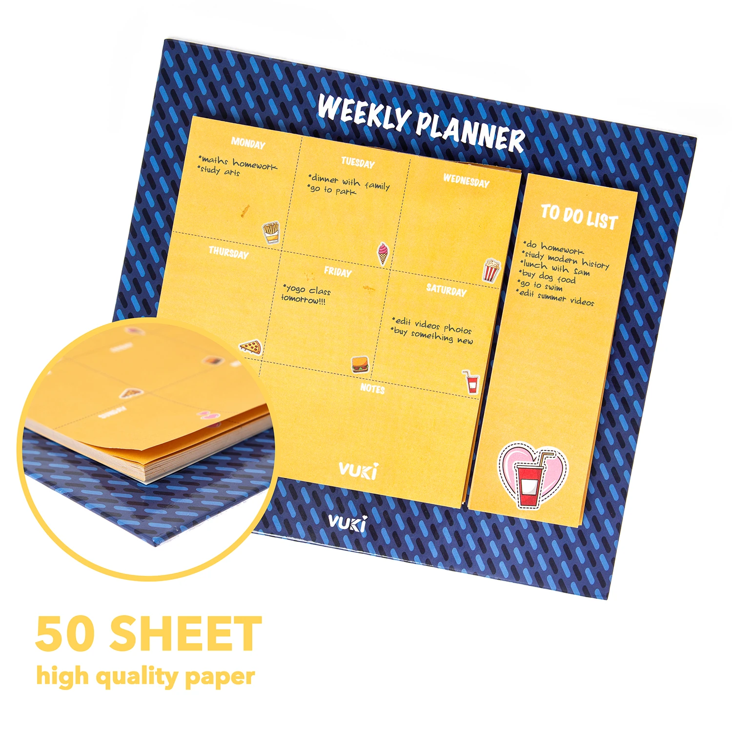 VUKİ - HAFTALIK PLANLAYICI BÜYÜK (FAST FOOD)-1/S