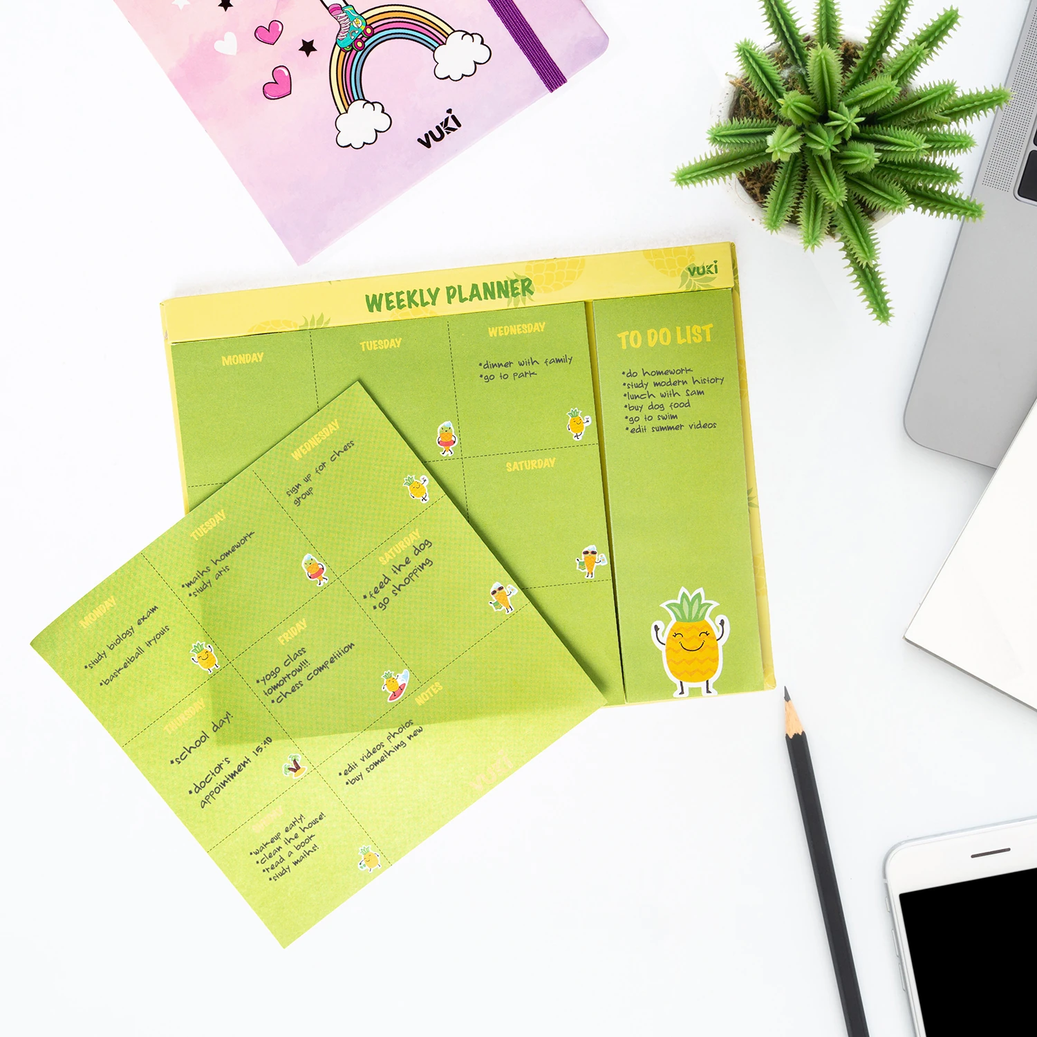 VUKİ - HAFTALIK PLANLAYICI ORTA (ANANAS)-1/S