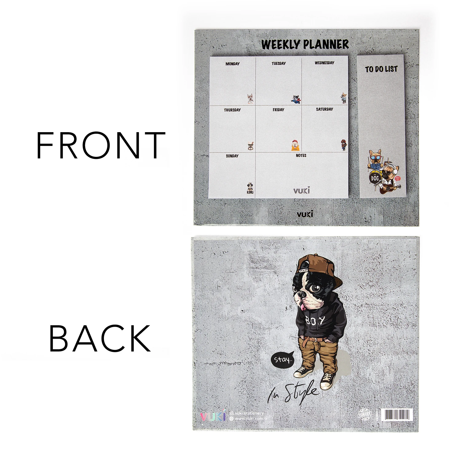 VUKİ - HAFTALIK PLANLAYICI BÜYÜK (KÖPEK)-1/S