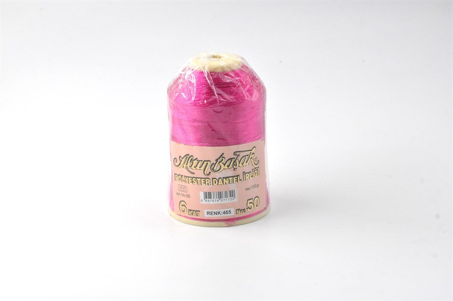 Altınbaşak Polyester 50 Numara 100 Gram 465 Pembe