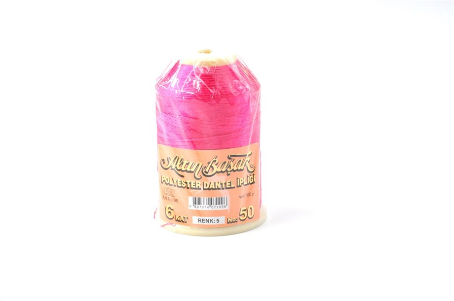 Altınbaşak Polyester 50 Numara 100 Gram 05 Pembe