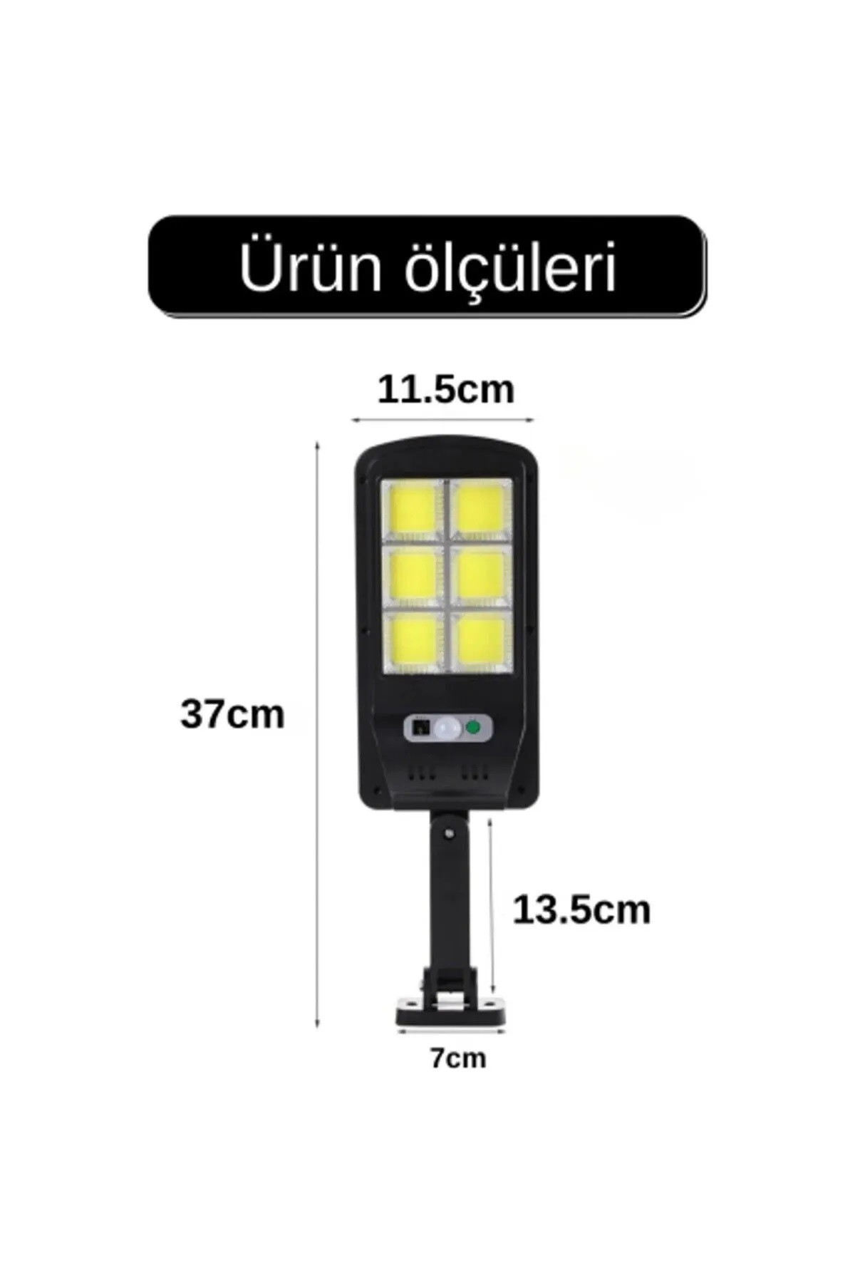 Solar Güneş Enerjili Led Bahçe Aydınlatması 120 Ledli 3 Modlu Hareket Sensörlü Su Geçirmez Lambası